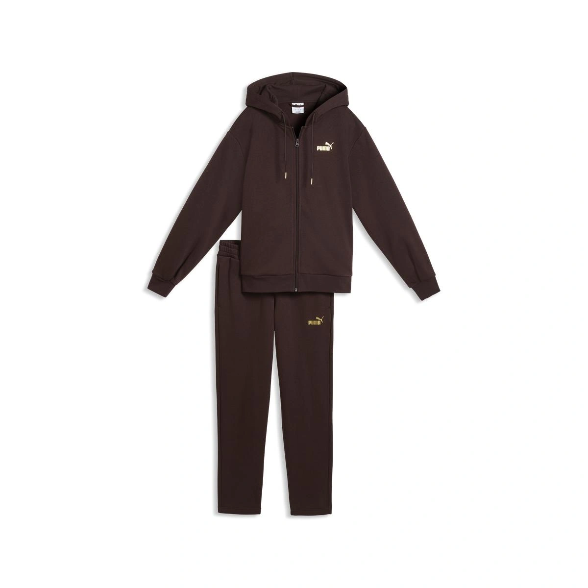 CONJUNTO BUZO MUJER PUMA METALLIC HOODED STANDARD SWEAT SUIT FL OP - 1