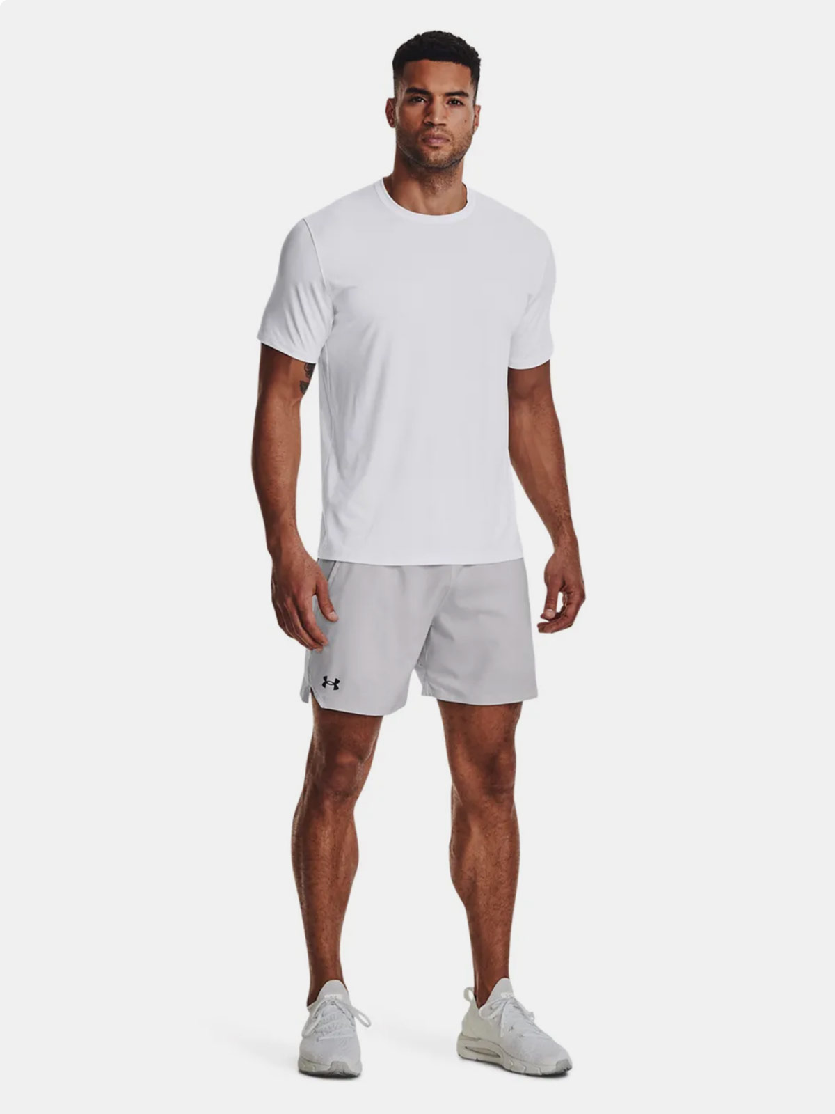 SHORT DEPORTIVO HOMBRE UNDER ARMOUR VANISH WOVEN GRIS - 1