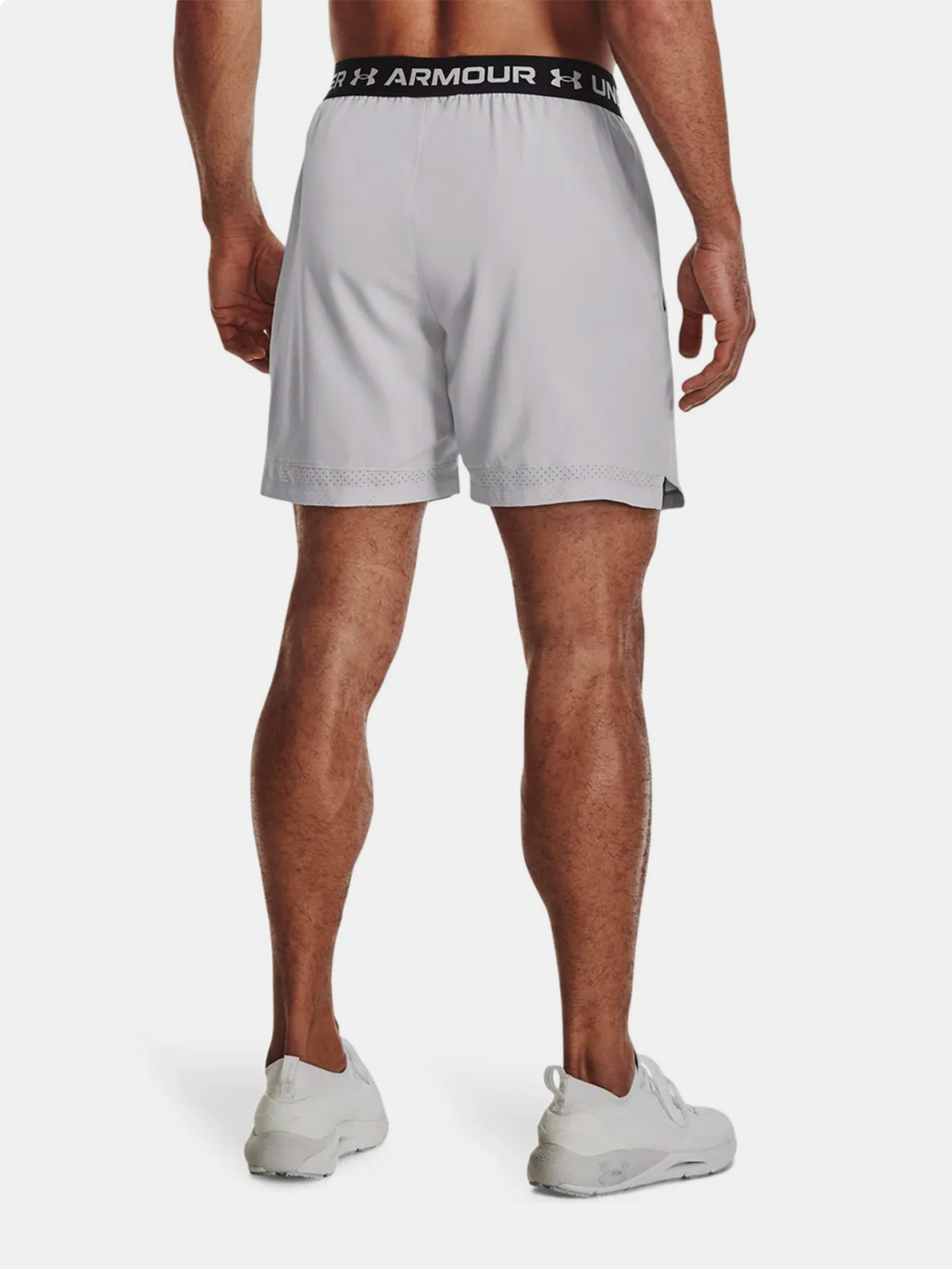 SHORT DEPORTIVO HOMBRE UNDER ARMOUR VANISH WOVEN GRIS - 2