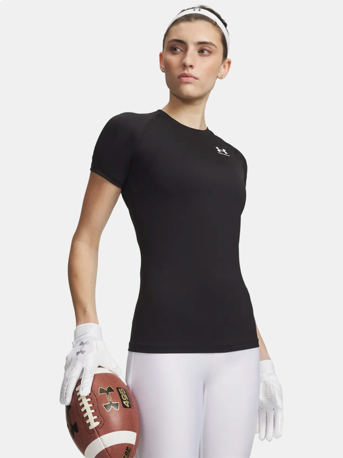 POLO ENTRENAMIENTO MUJER UNDER ARMOUR HEATGEAR AUTHENTICS NEGRO - 1