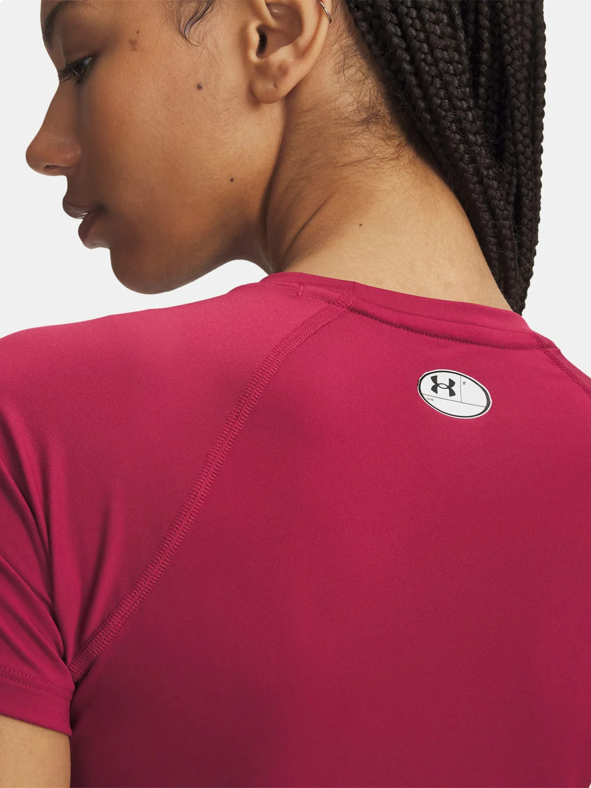 POLO ENTRENAMIENTO MUJER UNDER ARMOUR HEATGEAR AUTHENTICS ROJO - 3