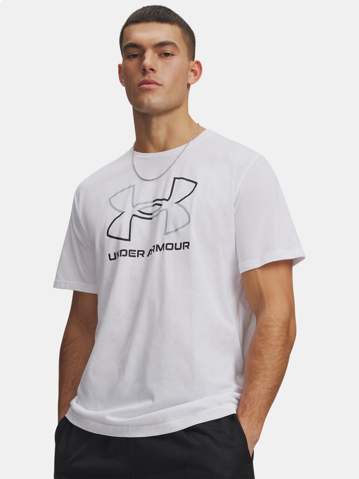 POLO HOMBRE UNDER ARMOUR FOUNDATION BLANCO - 1