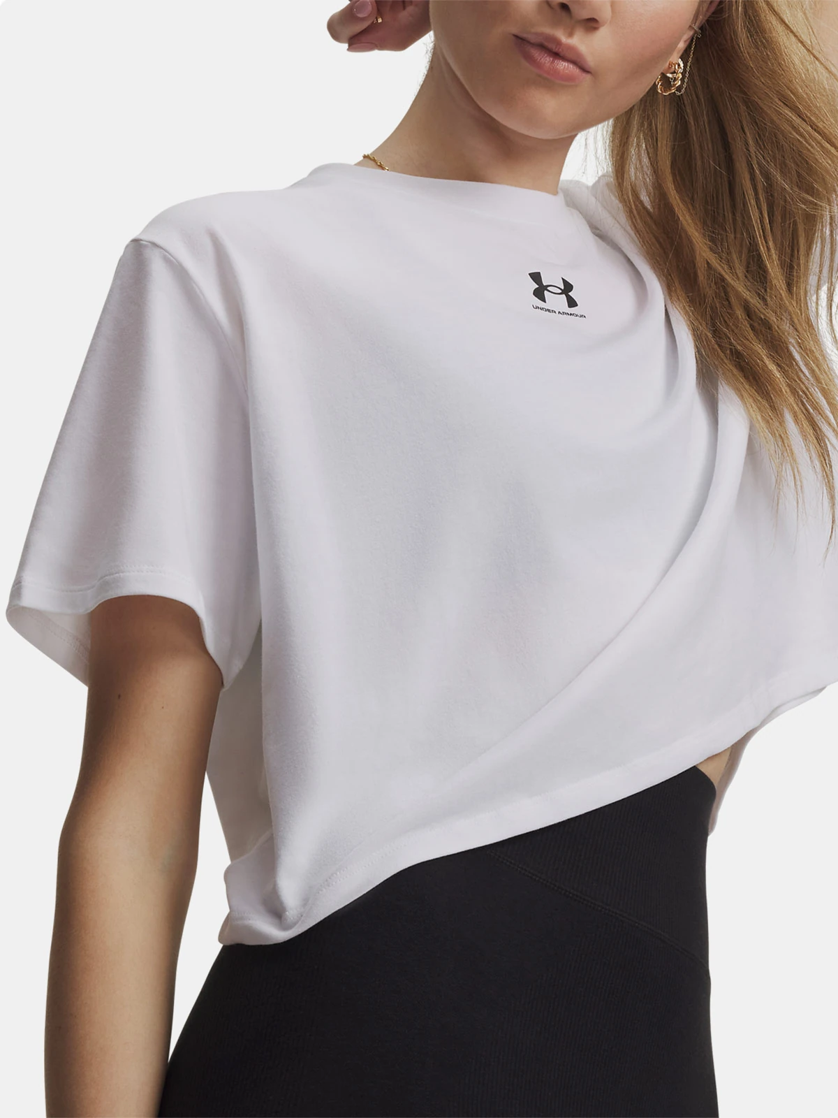 POLO ENTRENAMIENTO MUJER UNDER ARMOUR RIVIAL BOXY BLANCO - 3