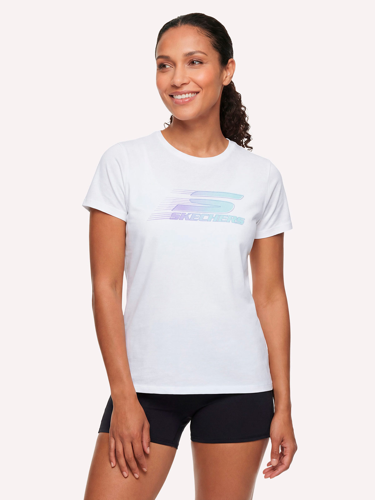 POLO MANGA CORTA MUJER SKECHERS BLANCO MOTION - 2