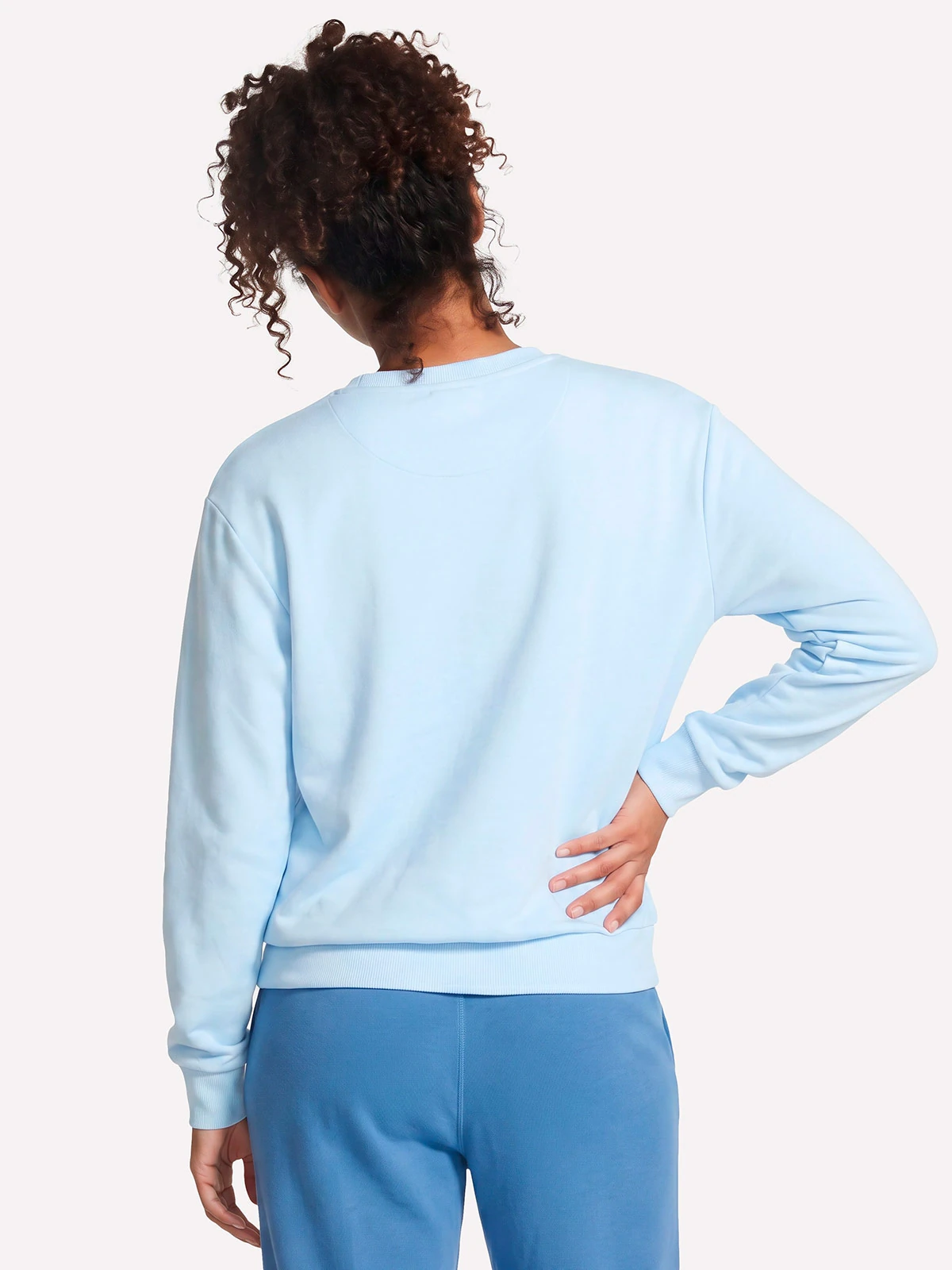 POLERA MUJER SKECHERS AZUL SIGNATURE CREW - 3