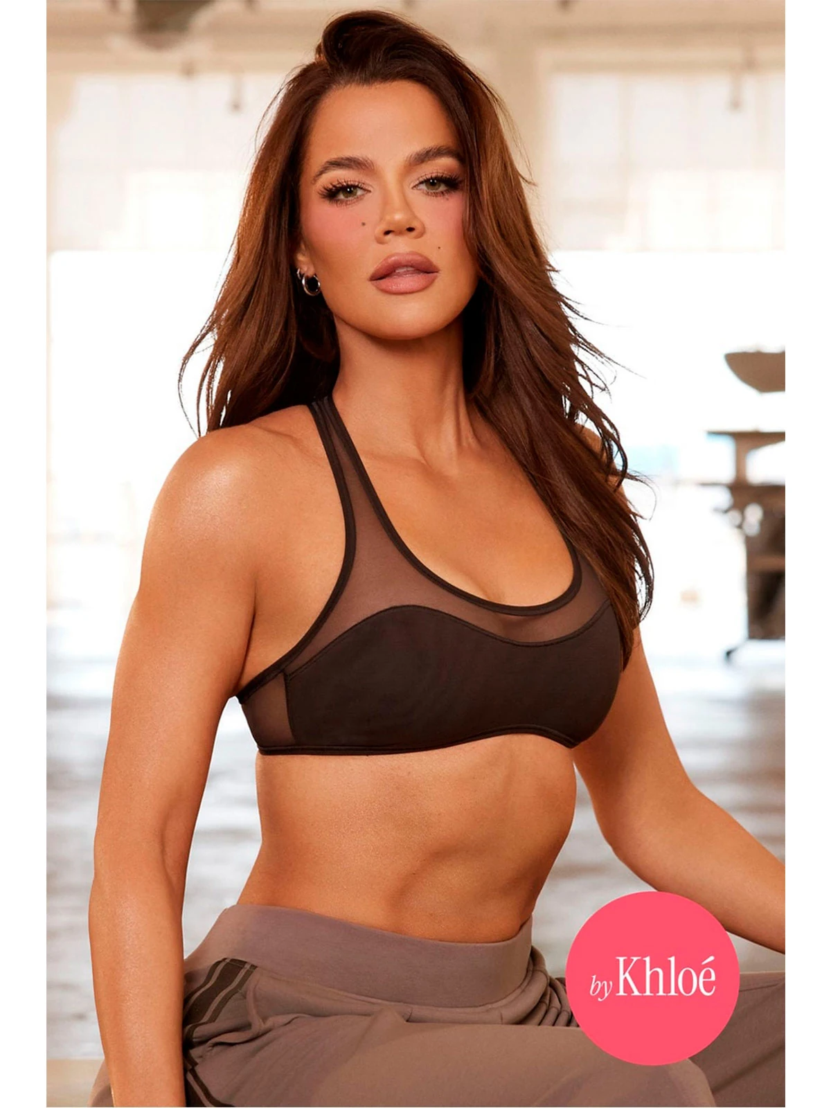 TOP MUJER FABLETICS MARRÓN LOW IMPACT SIENNA - 1