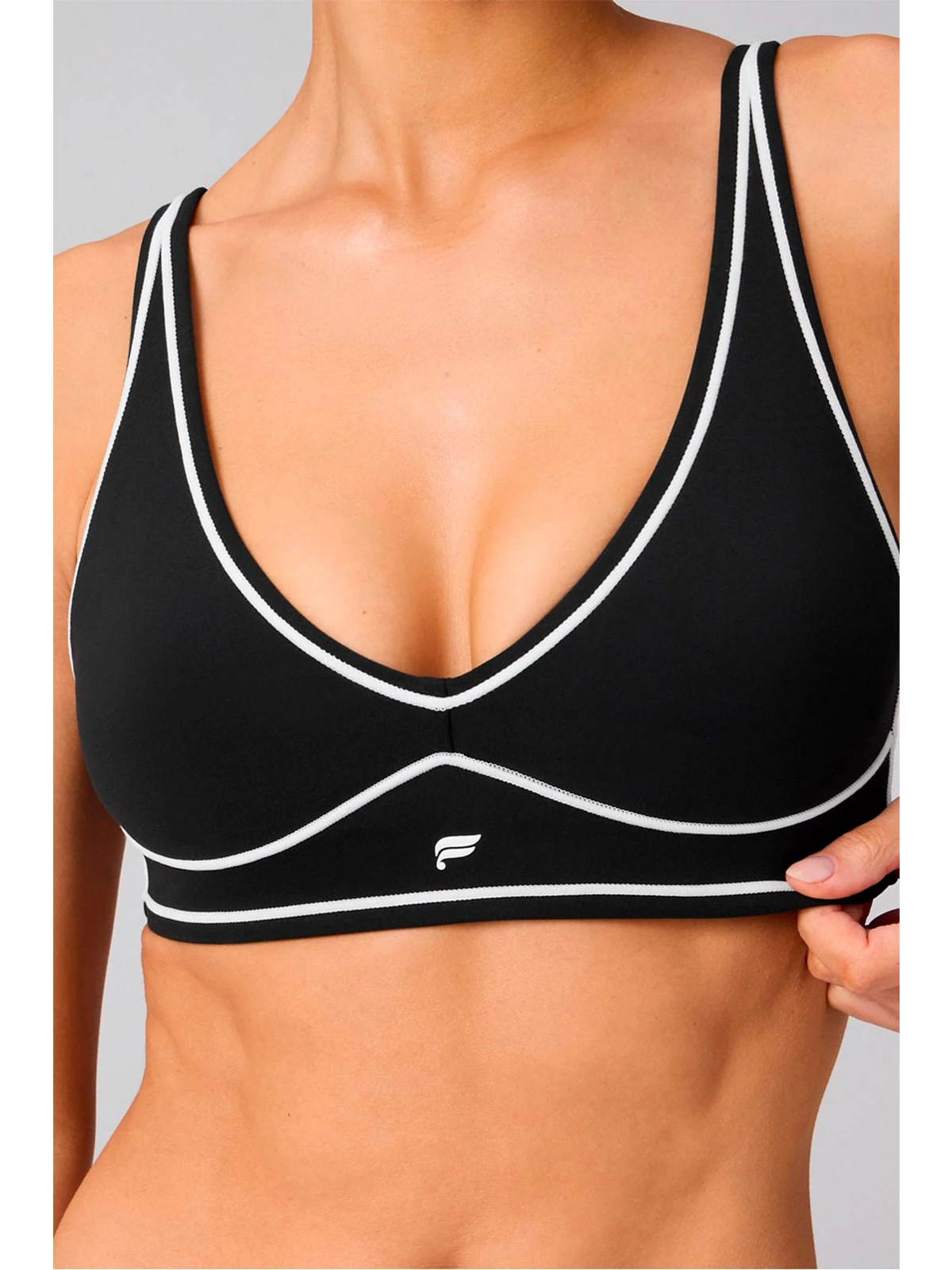 TOP MUJER FABLETICS NEGRO LOW IMPACT PURELUXE - 3