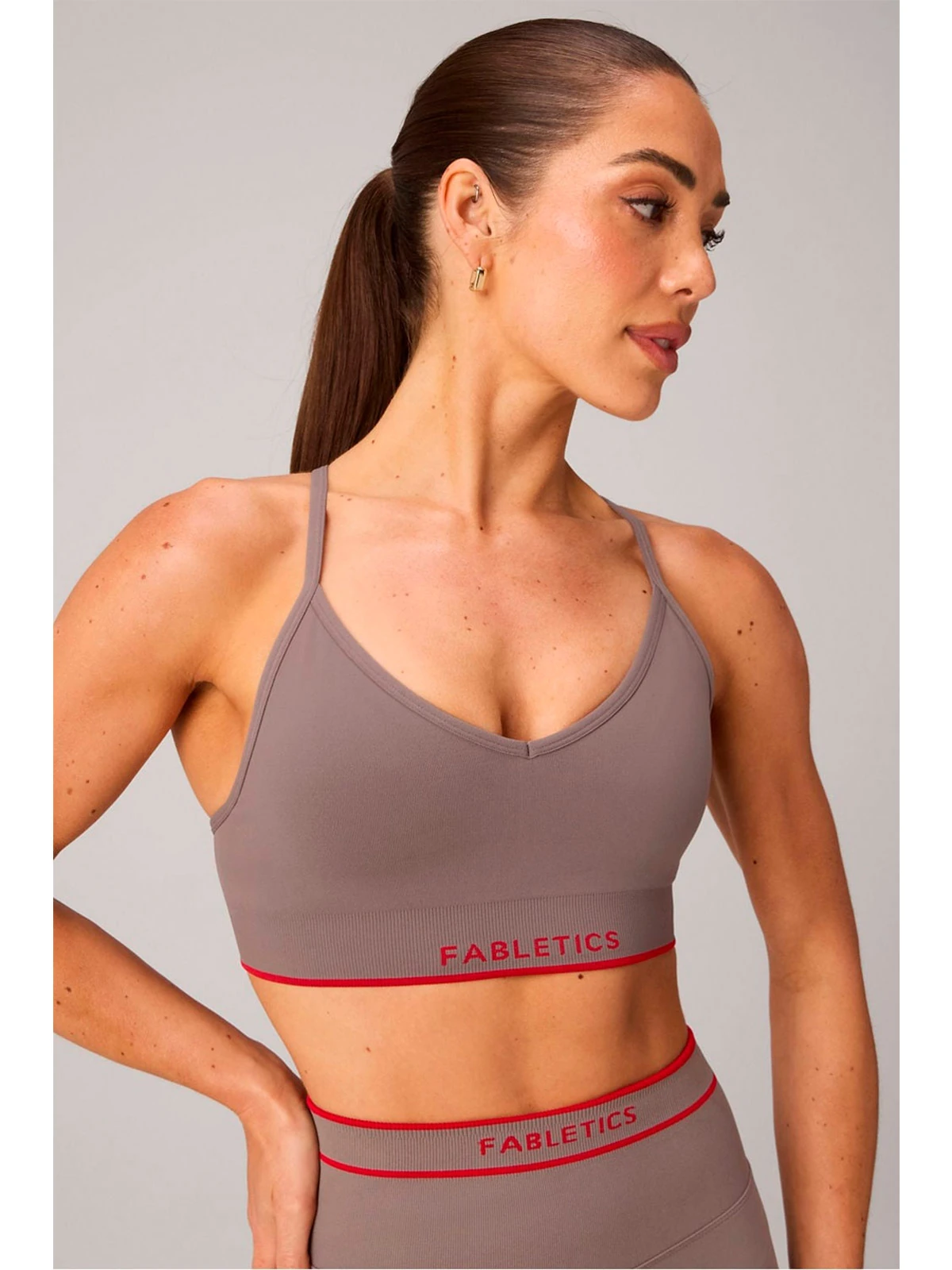 TOP MUJER FABLETICS CREMA SEAMLESS - 3