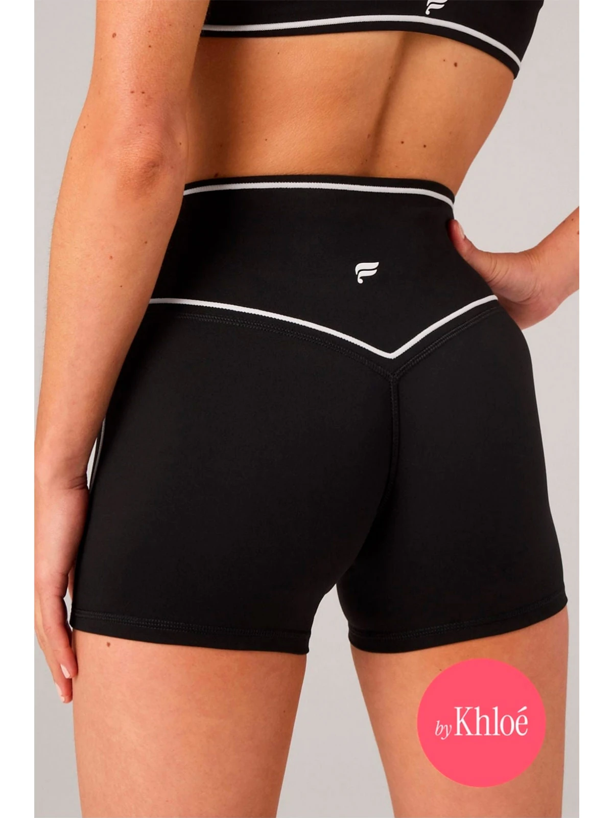 SHORT MUJER FABLETICS NEGRO NO SEAM PURELUXE - 1