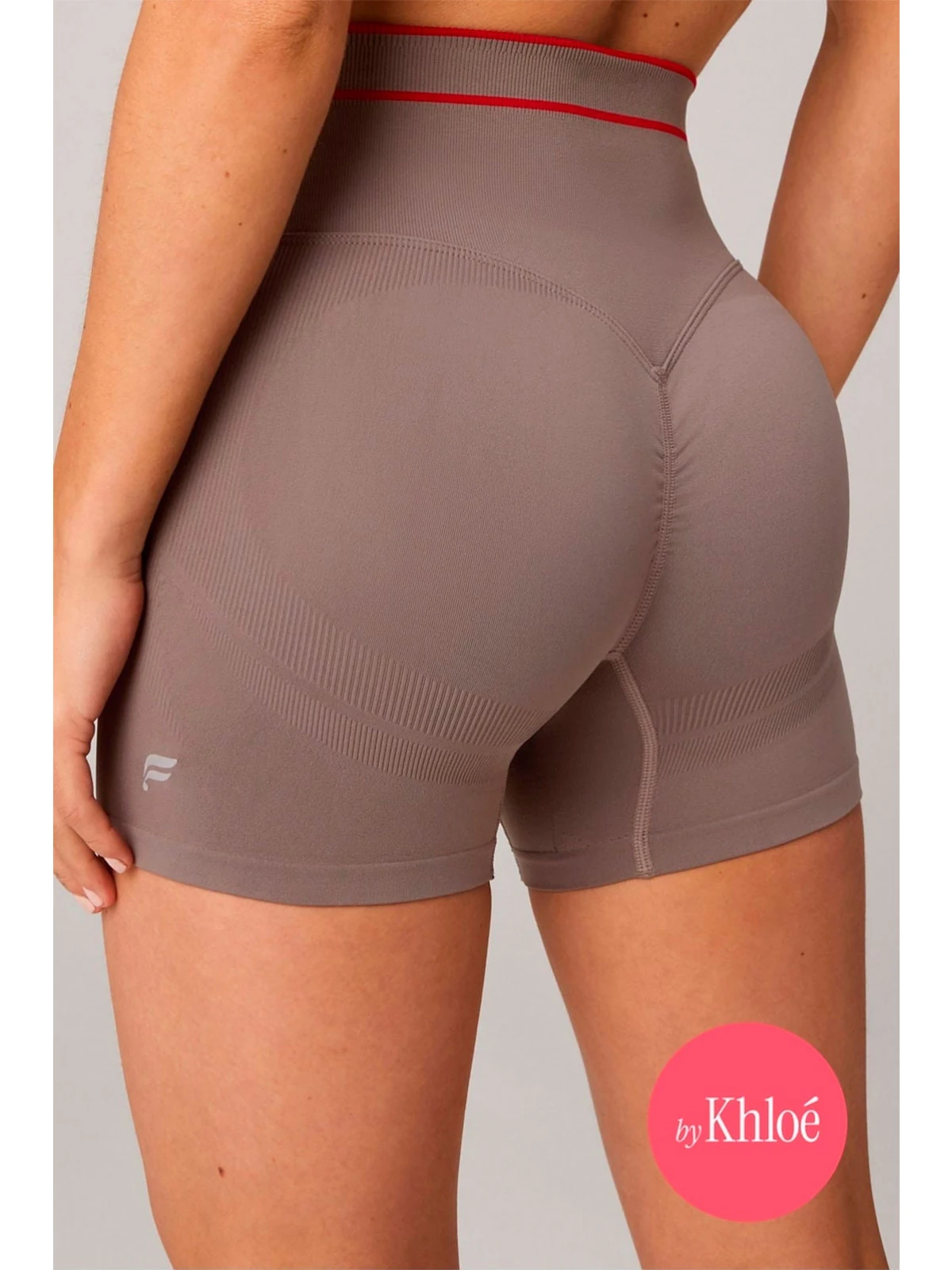 SHORT MUJER FABLETICS MARRÓN SEAMLESS - 1