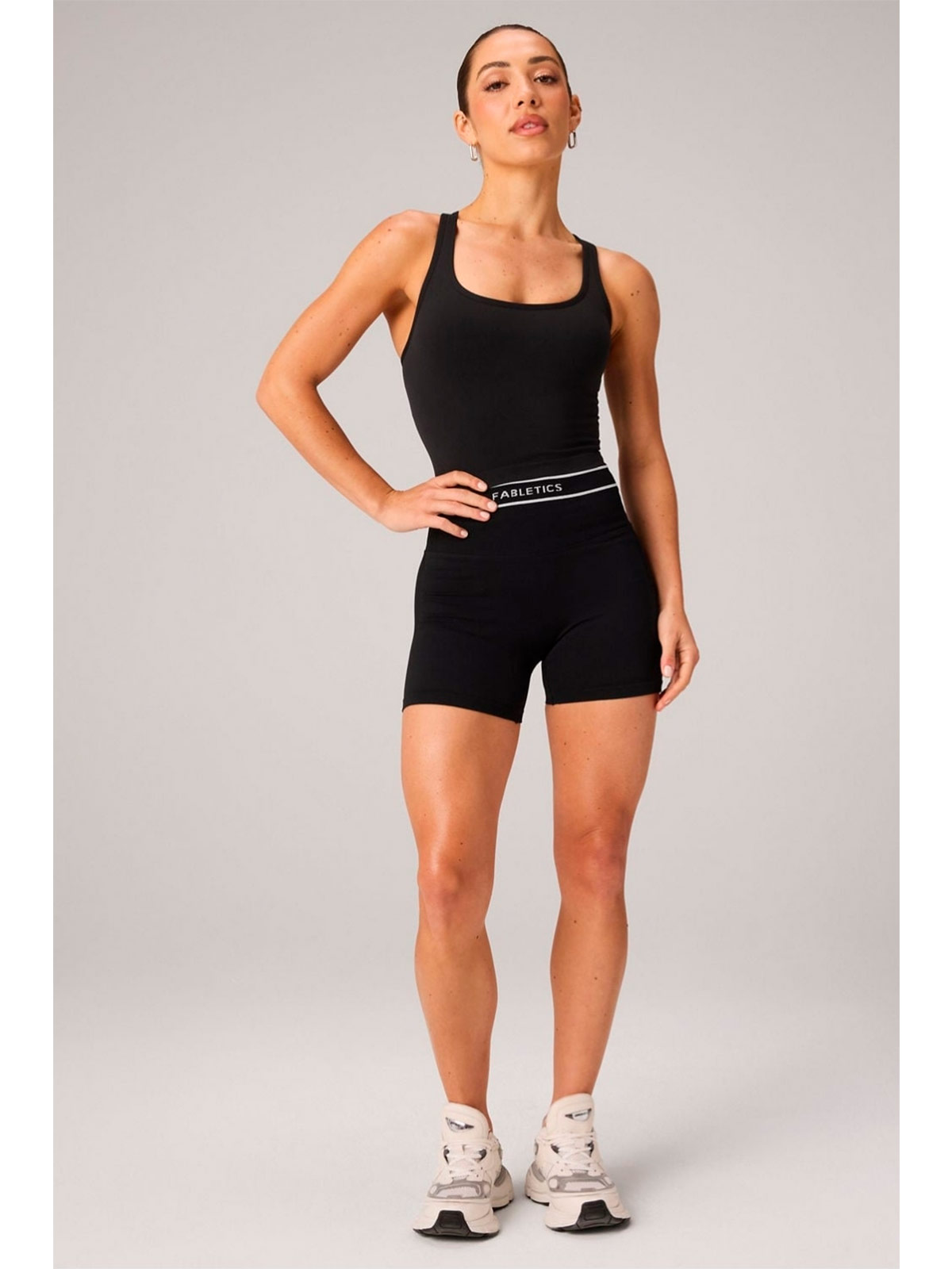 TOP MUJER FABLETICS NEGRO SEAMLESS BUILT IN - 3