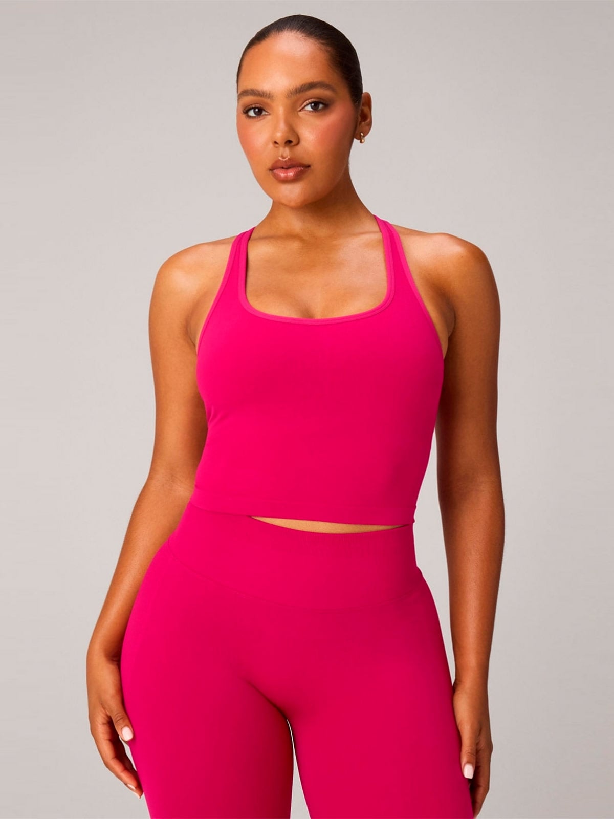 TOP MUJER FABLETICS ROSADO SEAMLESS BUILT IN - 2