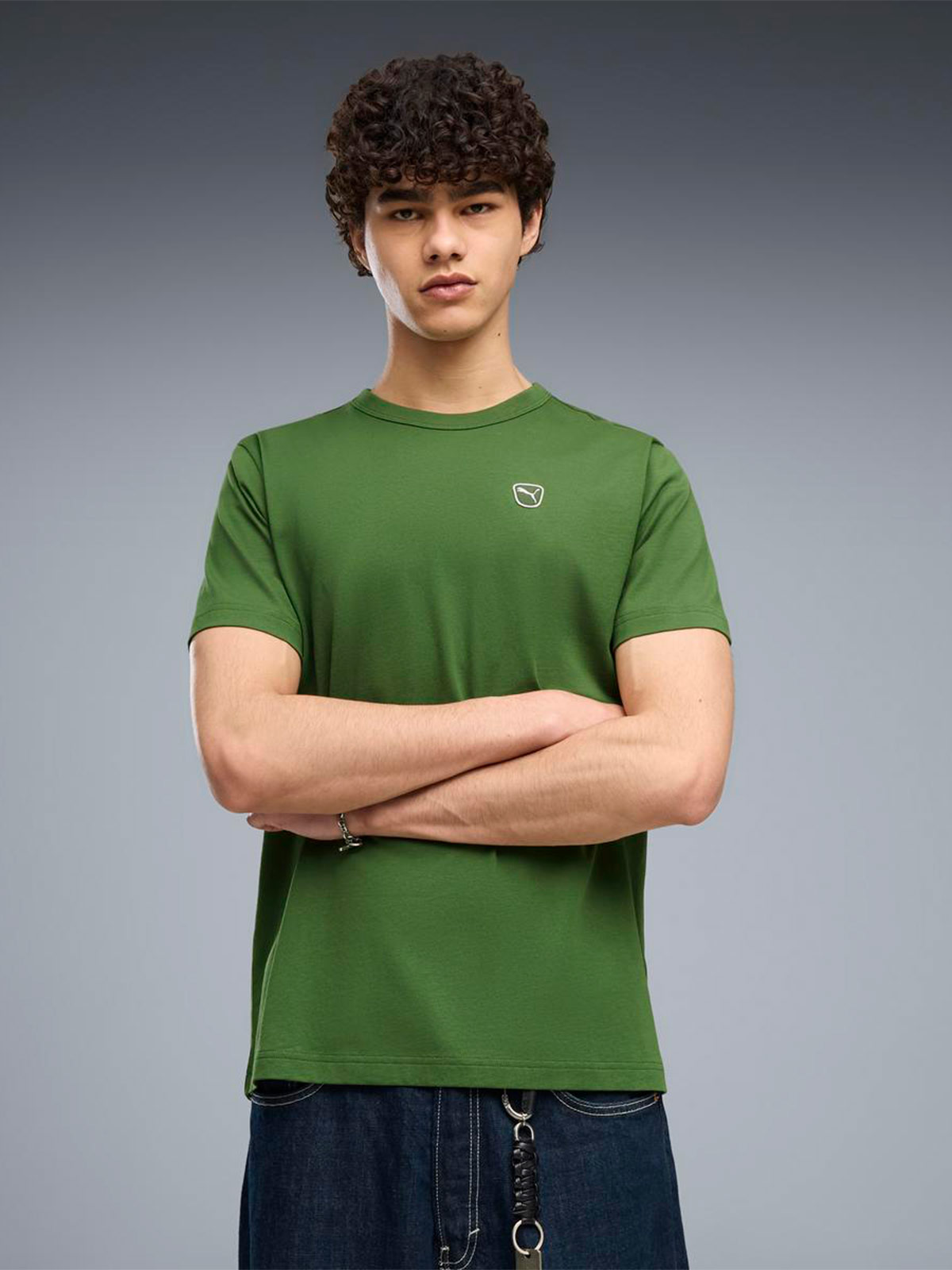 POLO HOMBRE PUMA VERDE ELEVATED TEE - 1