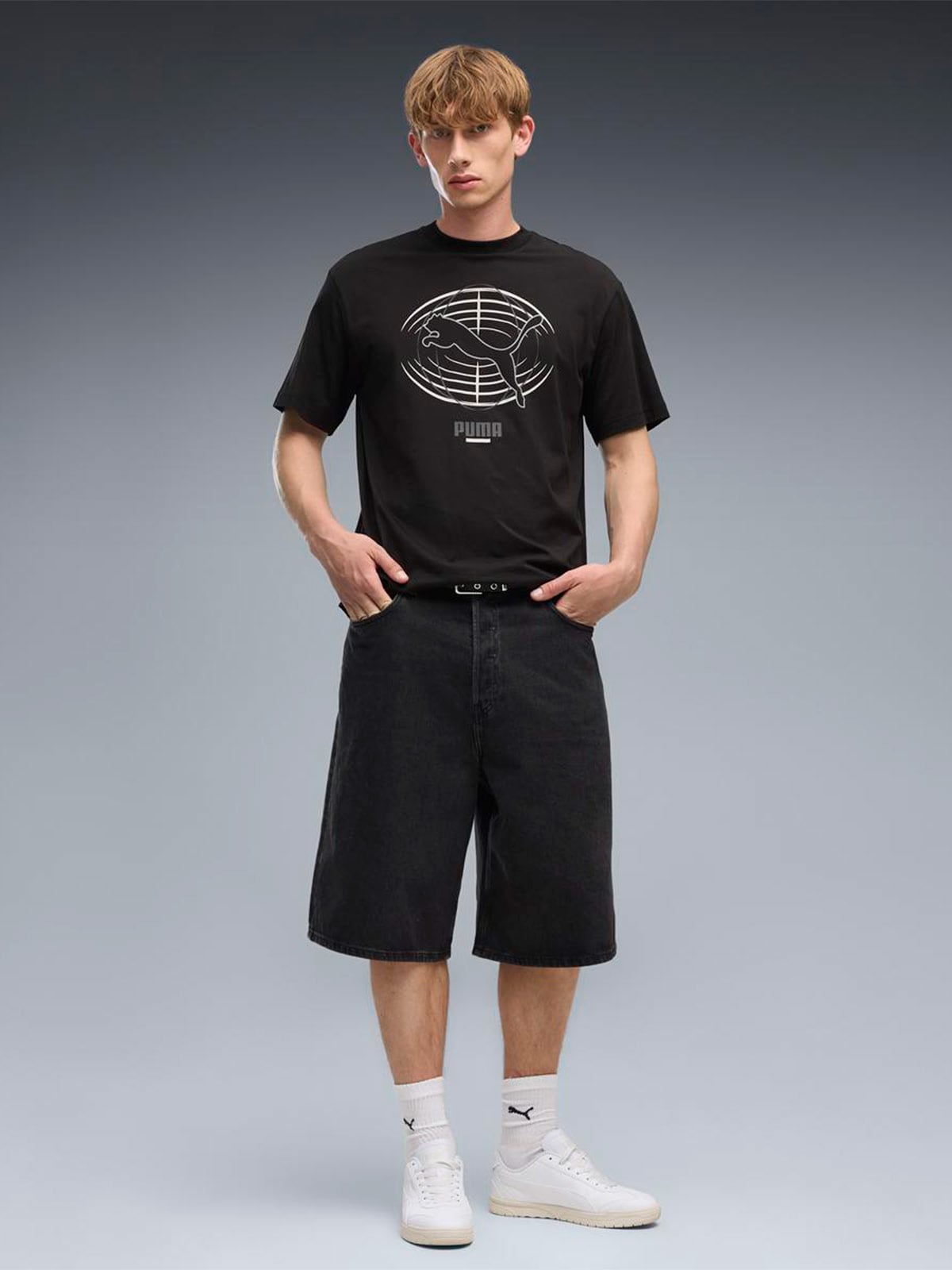 POLO HOMBRE PUMA NEGRO RELAXED PUMATECH - 5