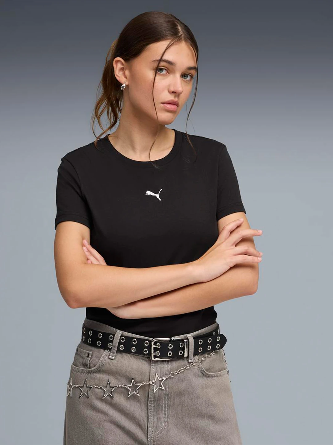 POLO MUJER PUMA NEGRO CENTERED CAT - 1