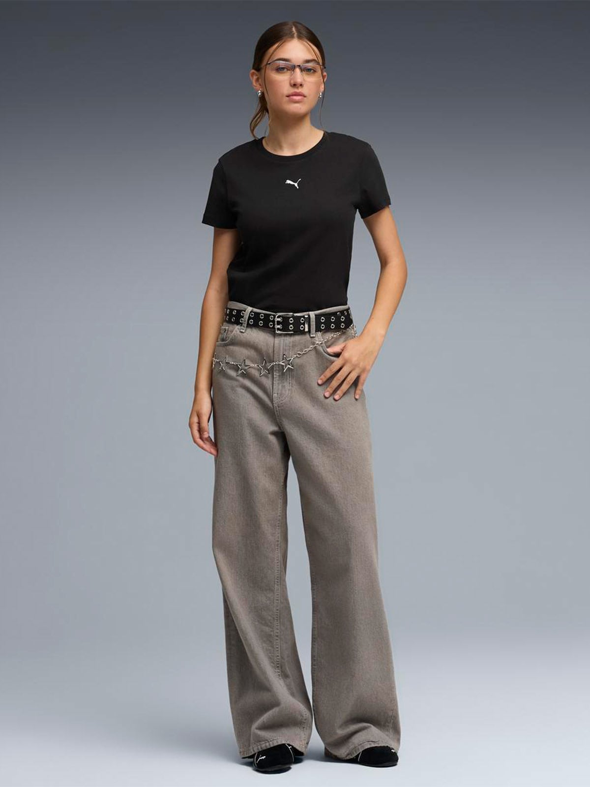 POLO MUJER PUMA NEGRO CENTERED CAT - 5