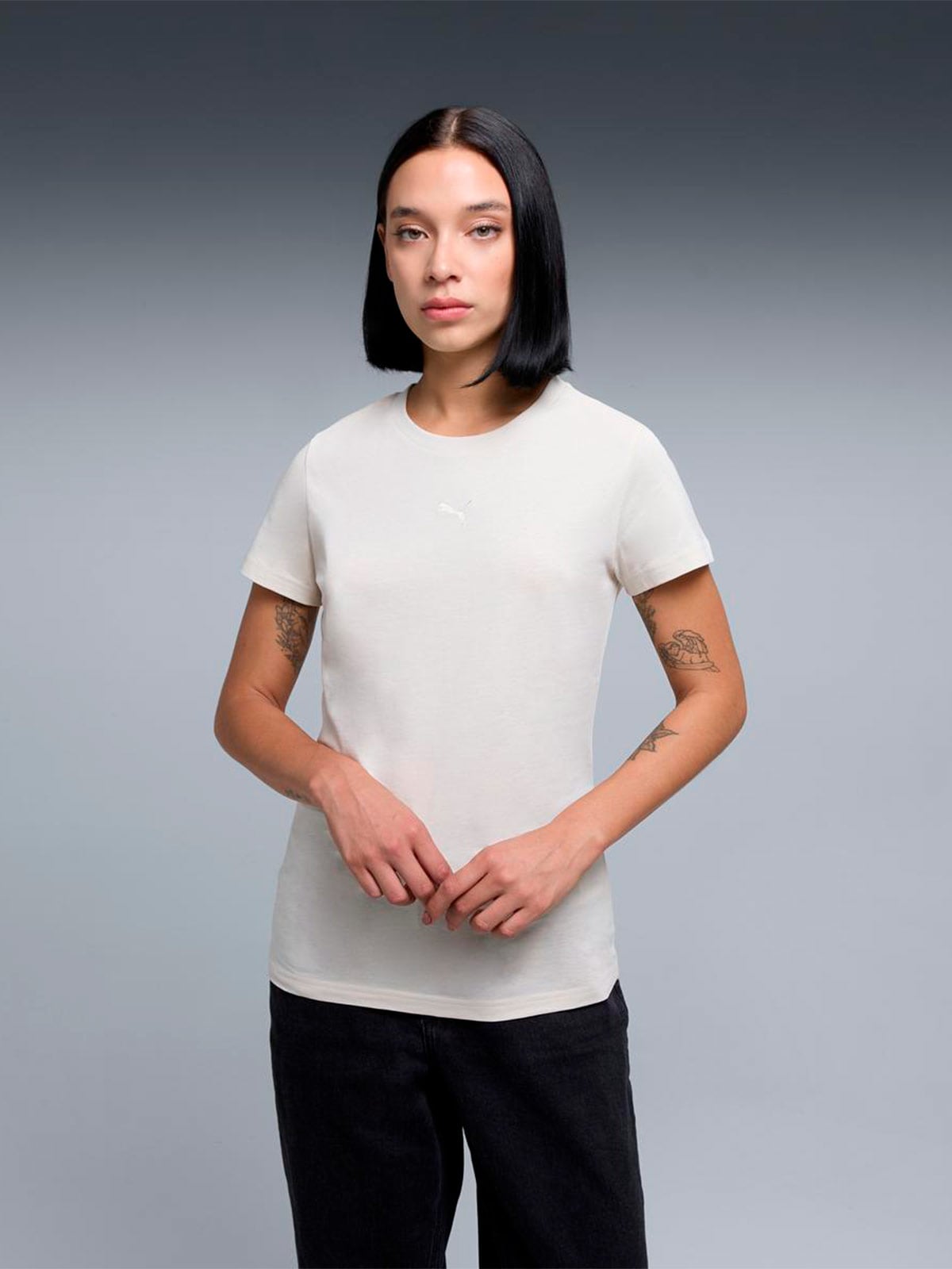 POLO MUJER PUMA BLANCO CENTERED CAT - 1