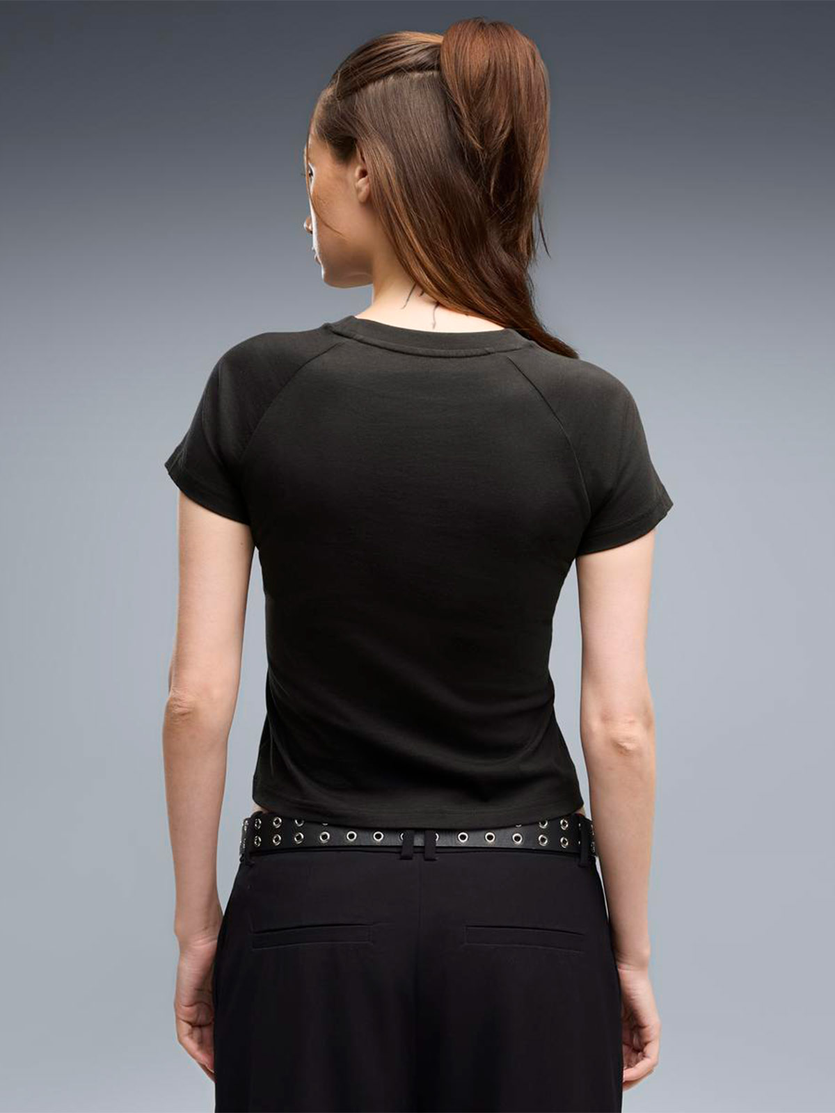 POLO MUJER PUMA NEGRO SPORT SLIM - 2
