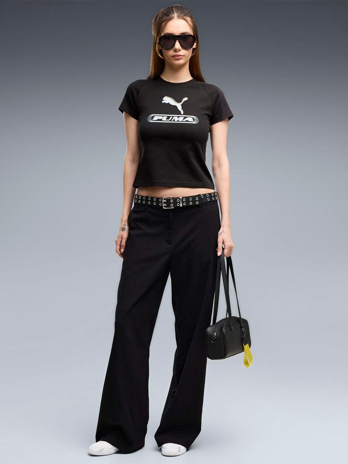 POLO MUJER PUMA NEGRO SPORT SLIM - 5