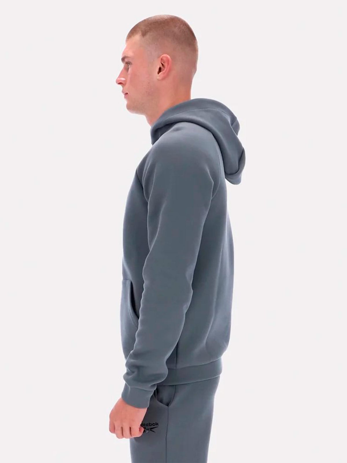POLERA HOODIE ZIP HOMBRE REEBOK CORE THROUGH - 3