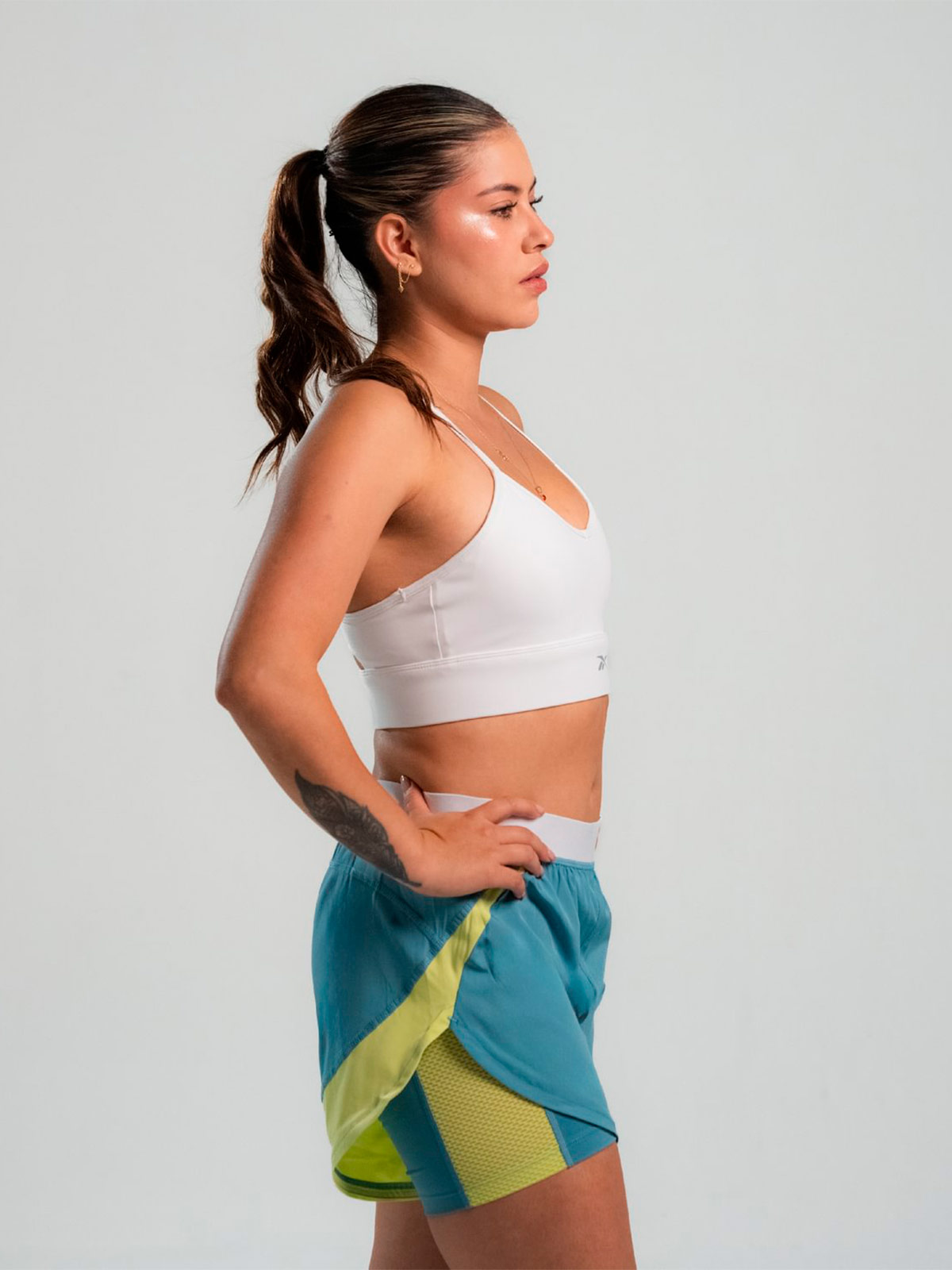 SHORT MUJER REEBOK 2 EN 1 RUNNING - 2