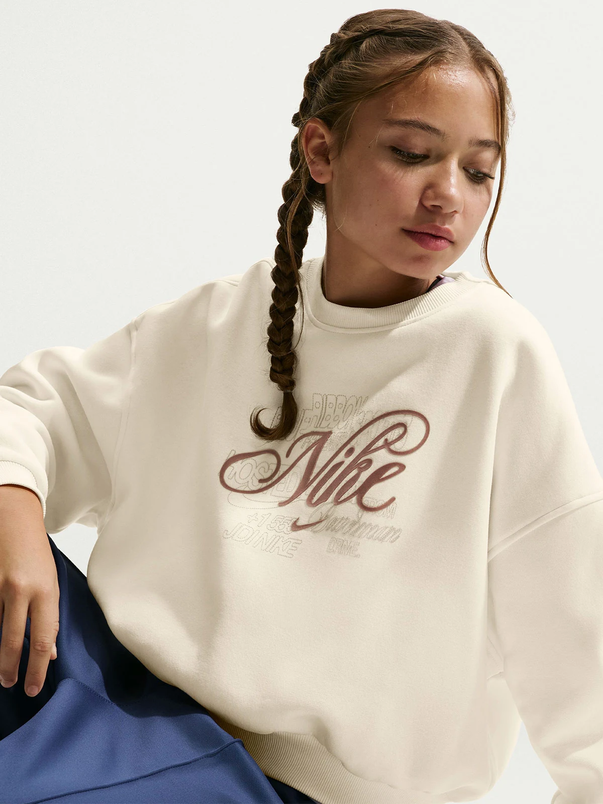 POLERA NIÑA NIKE SPORTSWEAR CLUB FLEECE - 3
