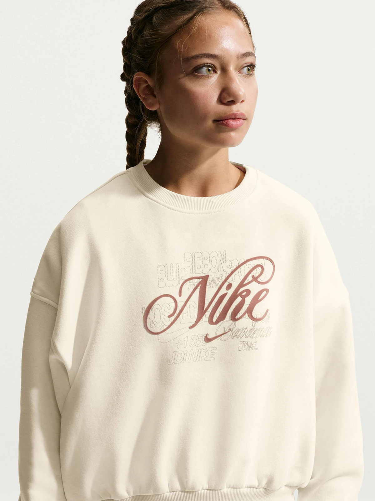 POLERA NIÑA NIKE SPORTSWEAR CLUB FLEECE - 5