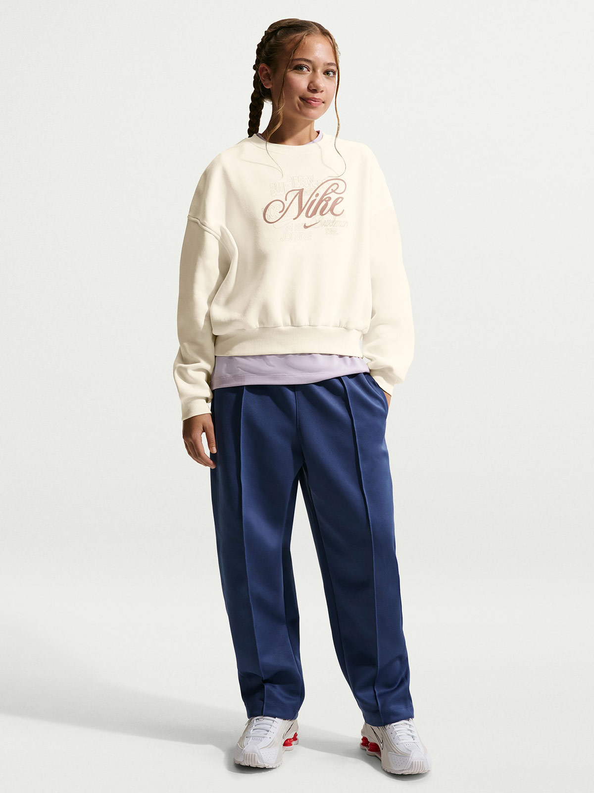 POLERA NIÑA NIKE SPORTSWEAR CLUB FLEECE - 6