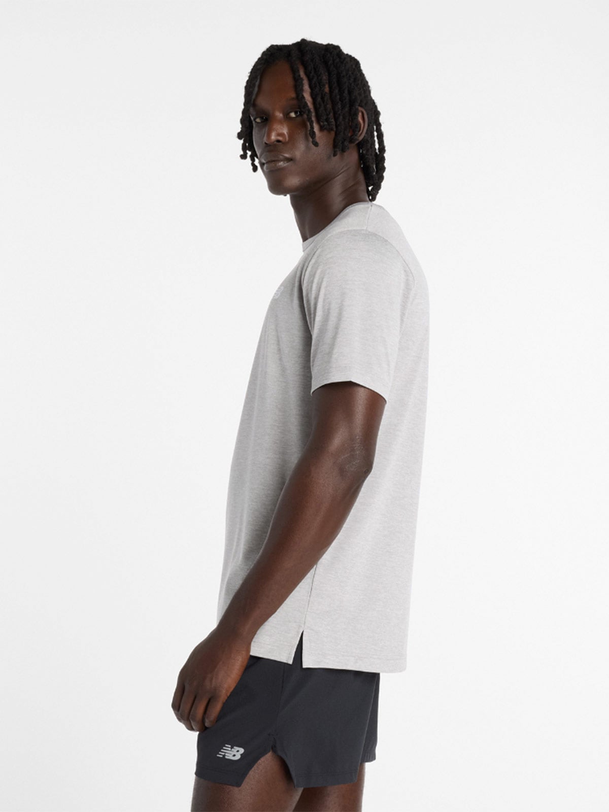 POLO MANGA CORTA HOMBRE NEW BALANCE GRIS - 2