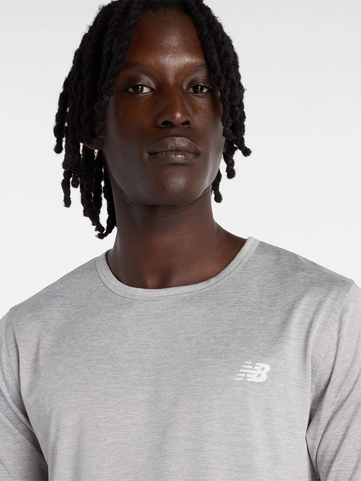 POLO MANGA CORTA HOMBRE NEW BALANCE GRIS - 4