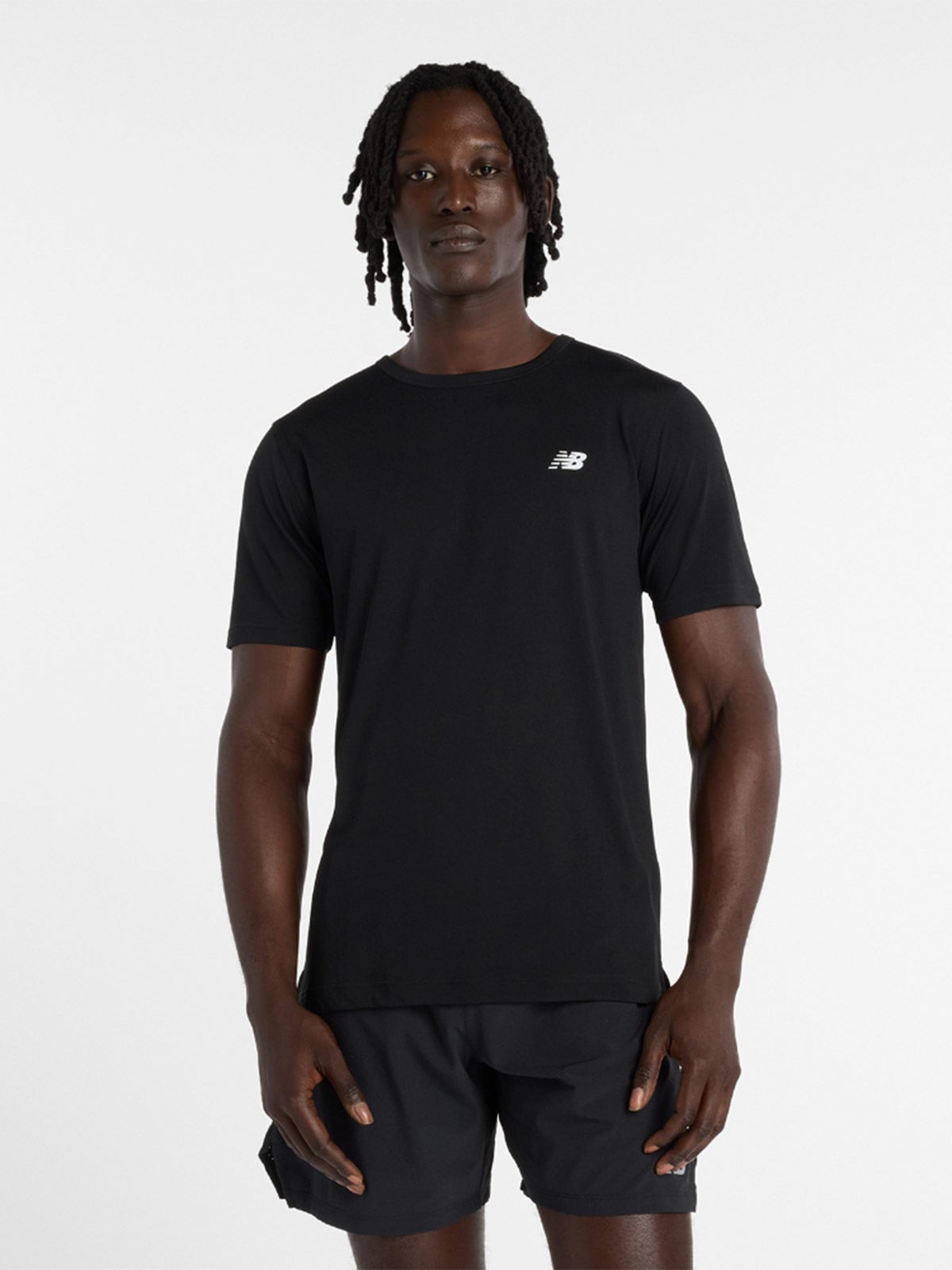 POLO MANGA CORTA HOMBRE NEW BALANCE NEGRO - 1