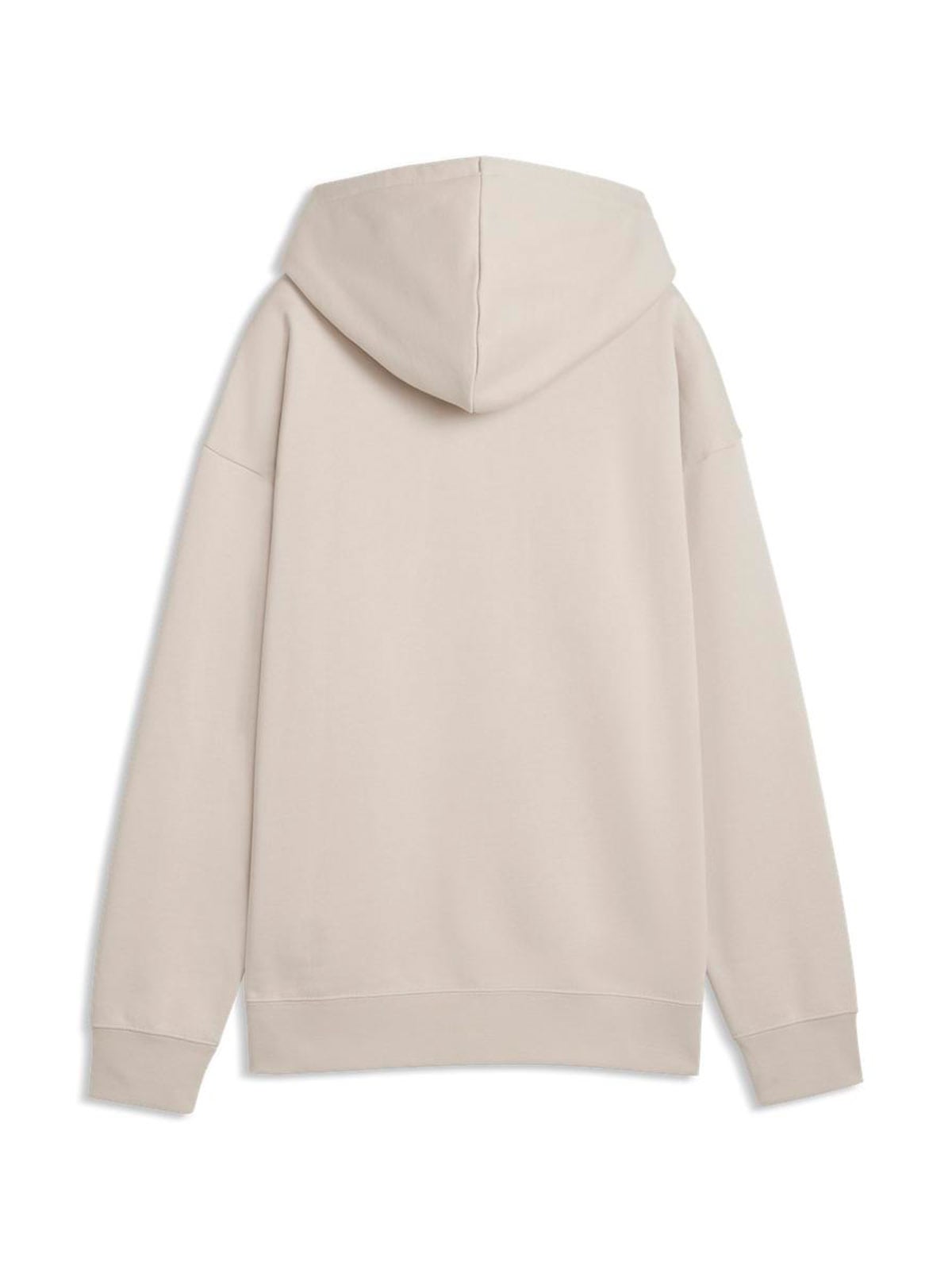 POLERA ALGODÓN HOODIE MUJER PUMA BEIGE RELAXED - 4