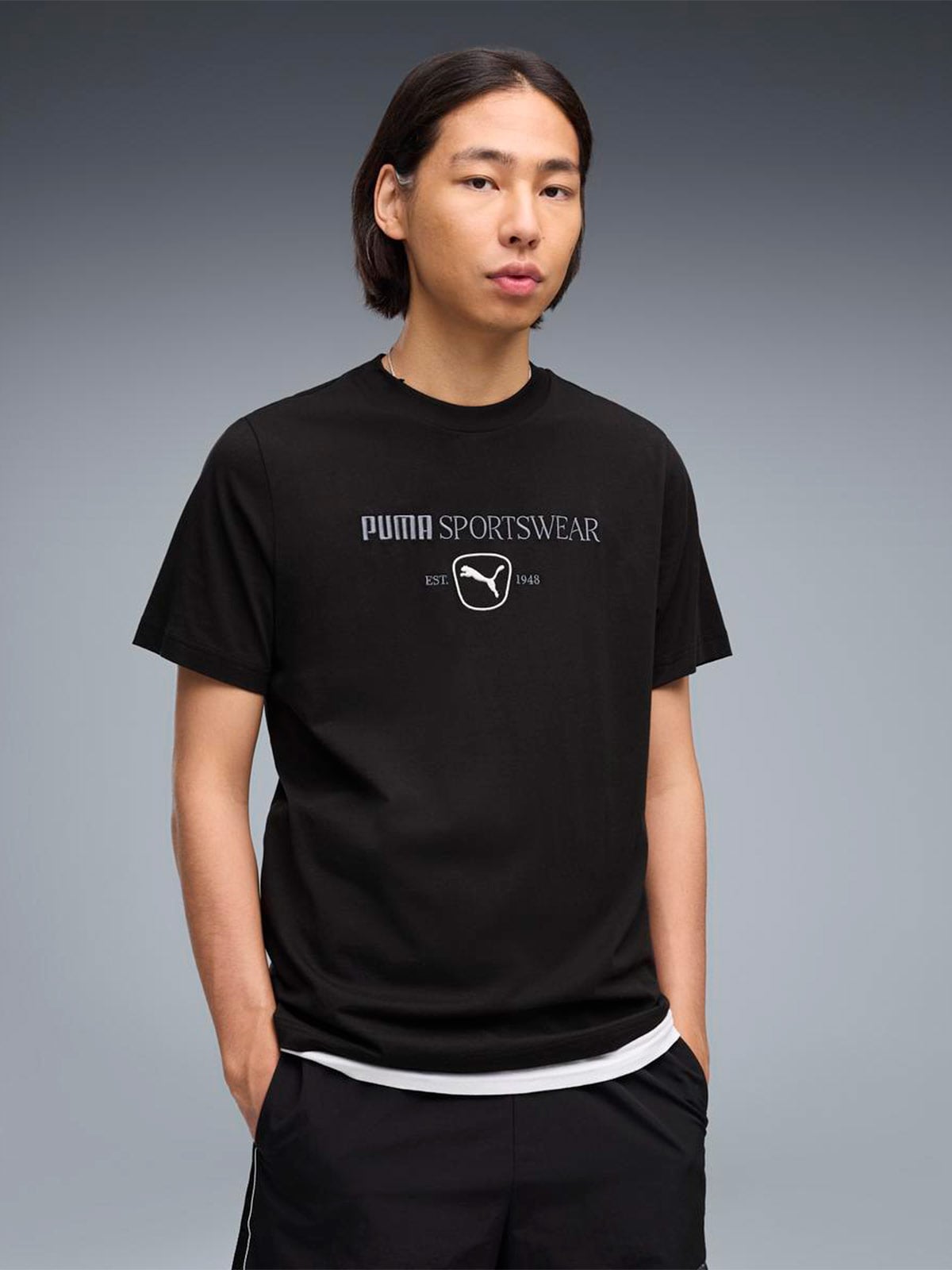 POLO ALGODÓN HOMBRE PUMA NEGRO CLASS GRAPHIC - 1