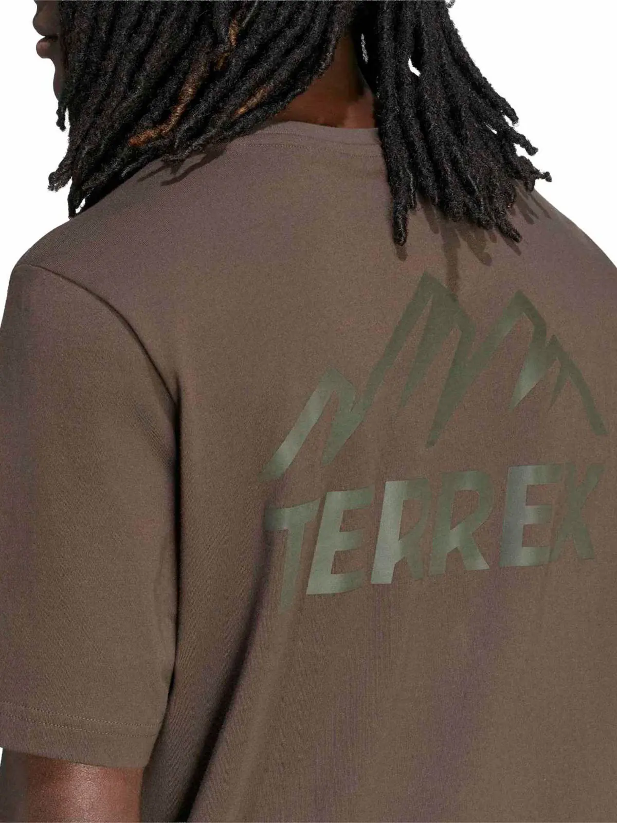 POLO TREKKING HOMBRE ADIDAS TERREX GRAPHIC MOUNTAIN - 4