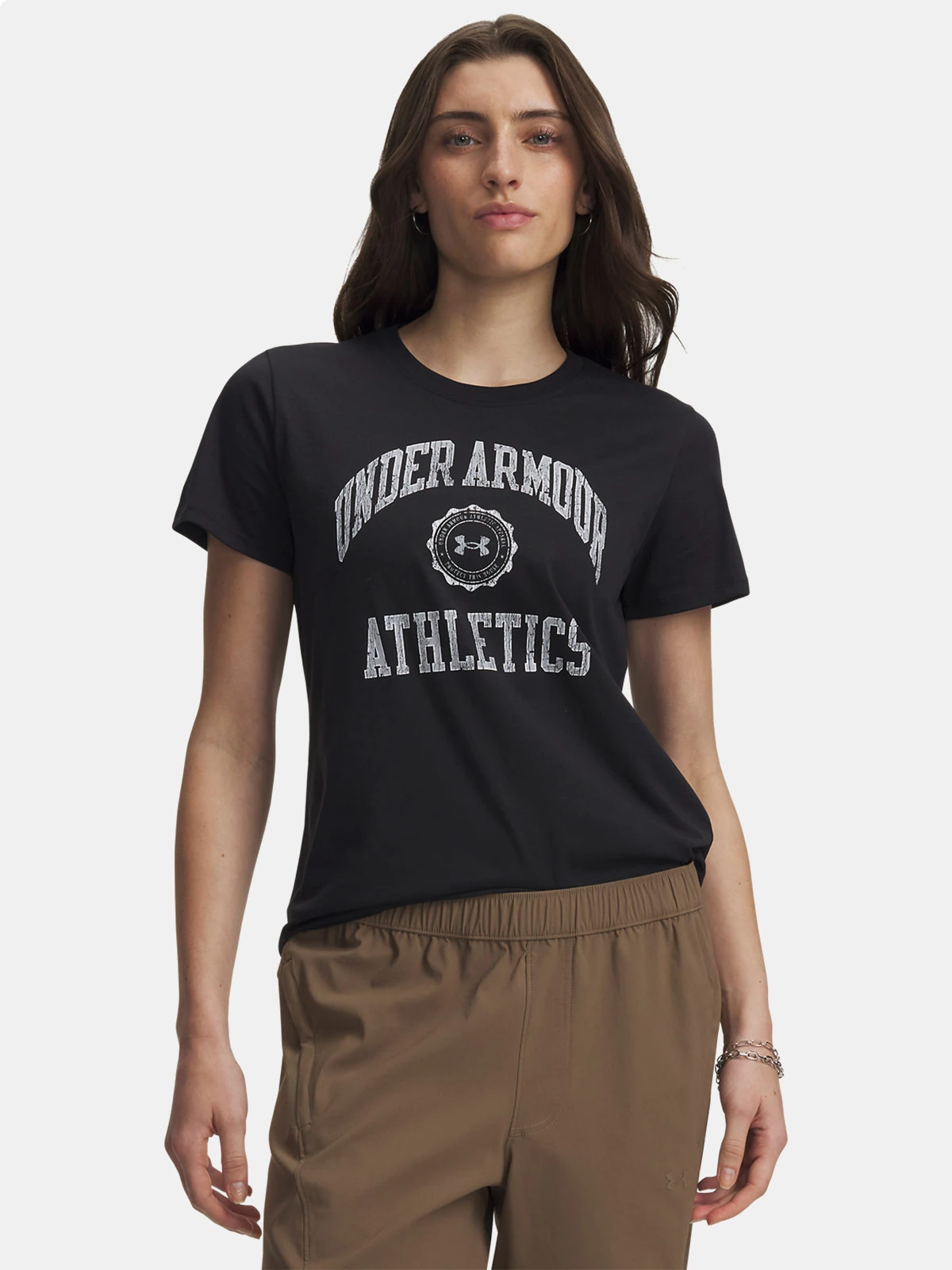 POLO MUJER UNDER ARMOUR ATHLETICS ARCH NEGRO - 1