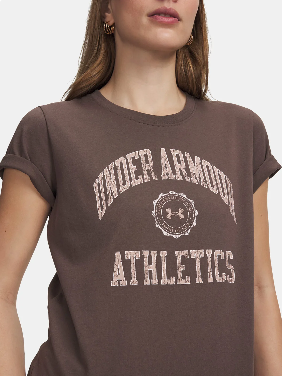 POLO MUJER UNDER ARMOUR ATHLETICS ARCH BEIGE - 3