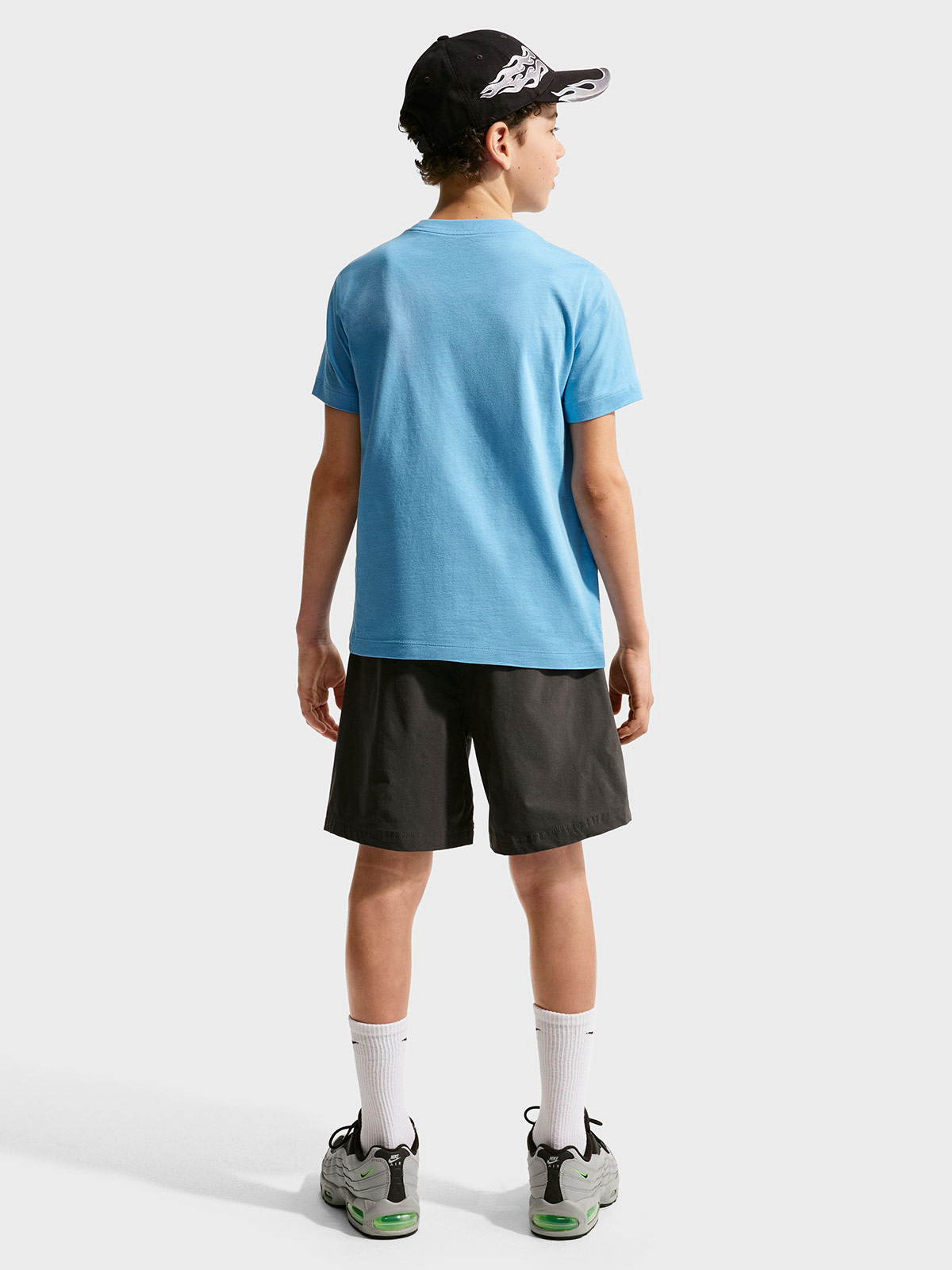 POLO NIÑO NIKE SPORTSWEAR ALGODÓN CELESTE - 5
