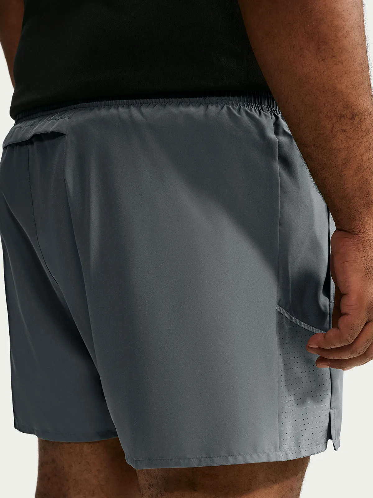 SHORT RUNNING HOMBRE NIKE MILER GRIS - 5