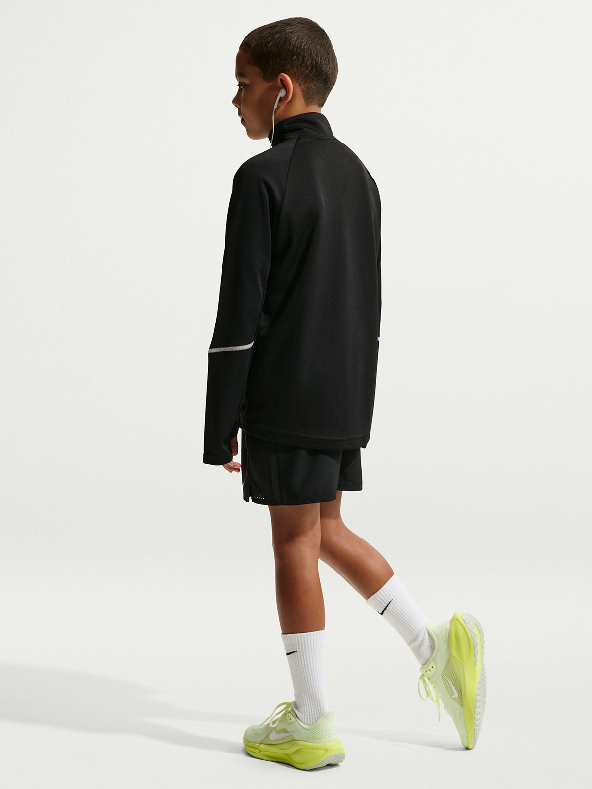 SHORT RUNNING NIÑO NIKE MILER NEGRO - 2
