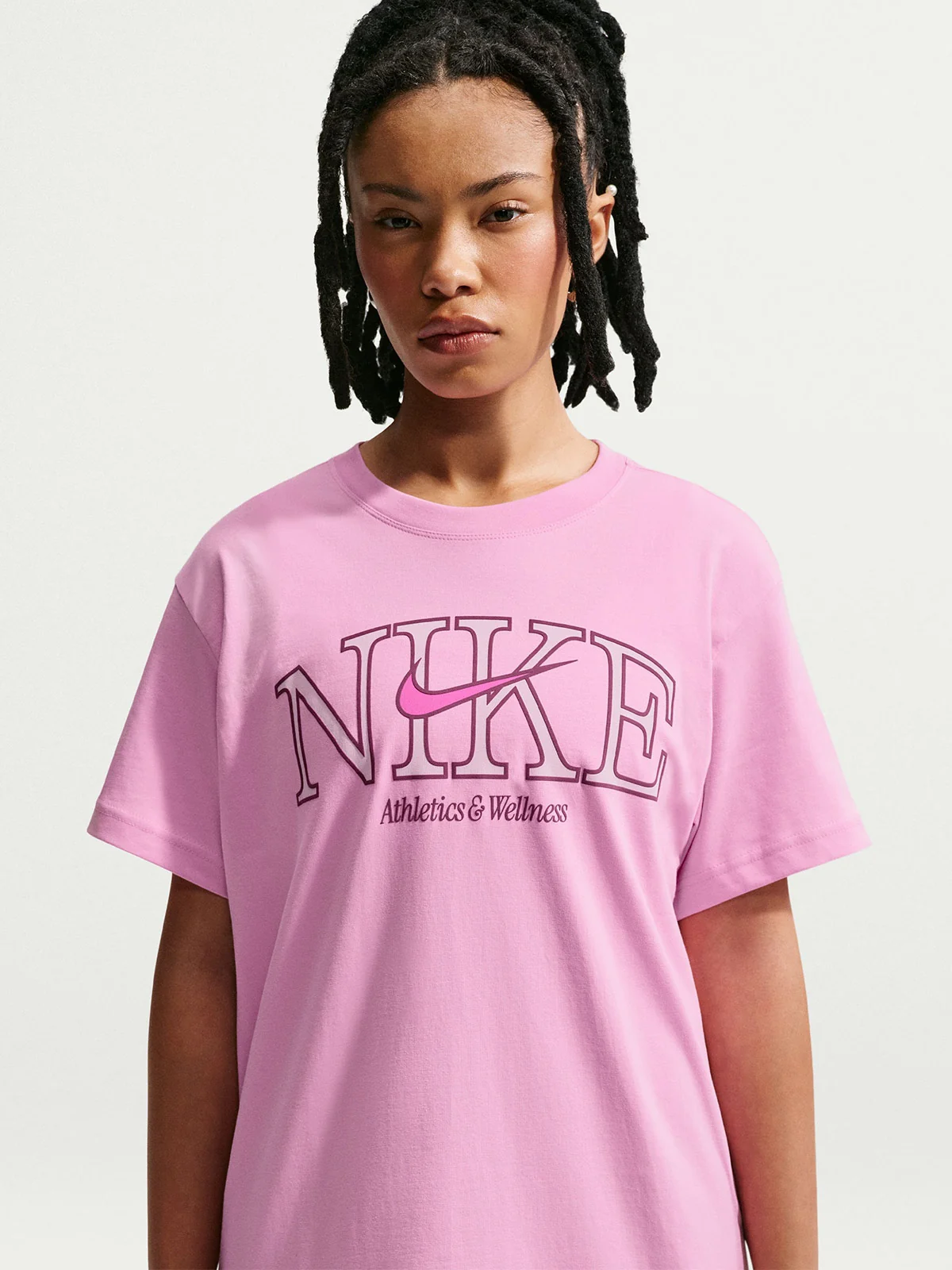 POLO MUJER NIKE SPORT+D91SWEAR CLASSIC ALGODÓN ROSADO - 3