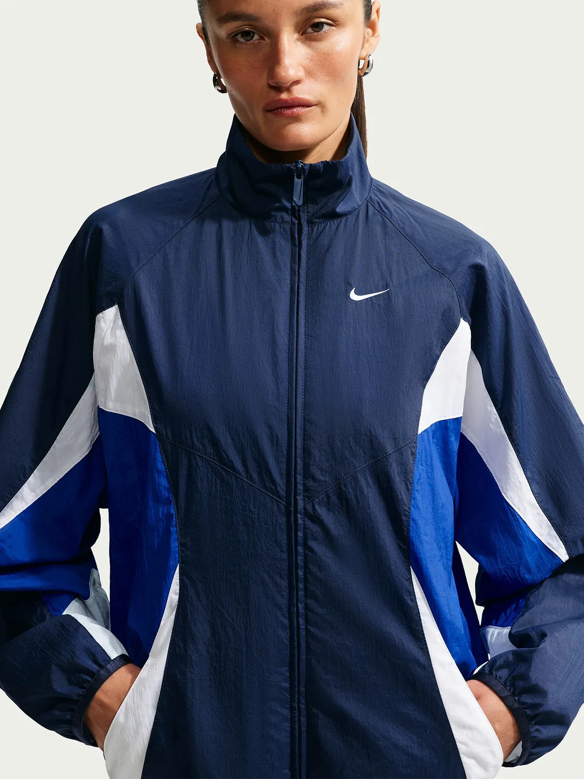 CASACA MUJER NIKE SPORTSWEAR STREET AZUL - 3