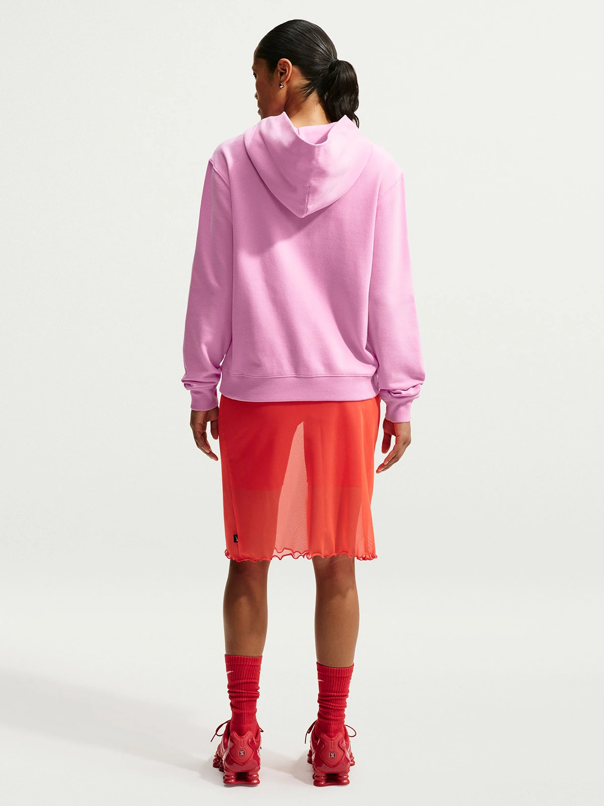 POLERA MUJER NIKE STUDIO FLEECE LIGHTWEIGHT ROSADO - 2