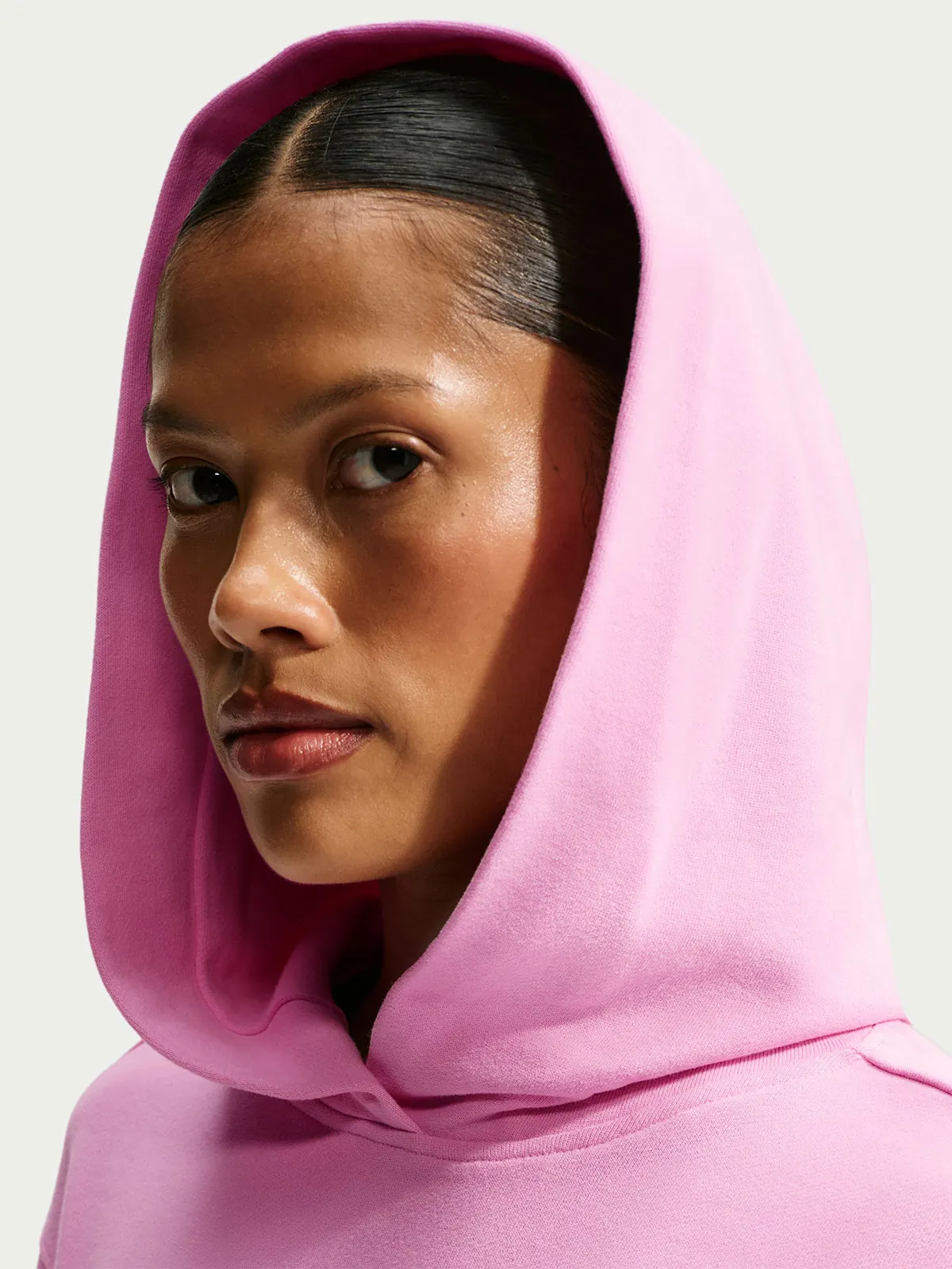 POLERA MUJER NIKE STUDIO FLEECE LIGHTWEIGHT ROSADO - 5