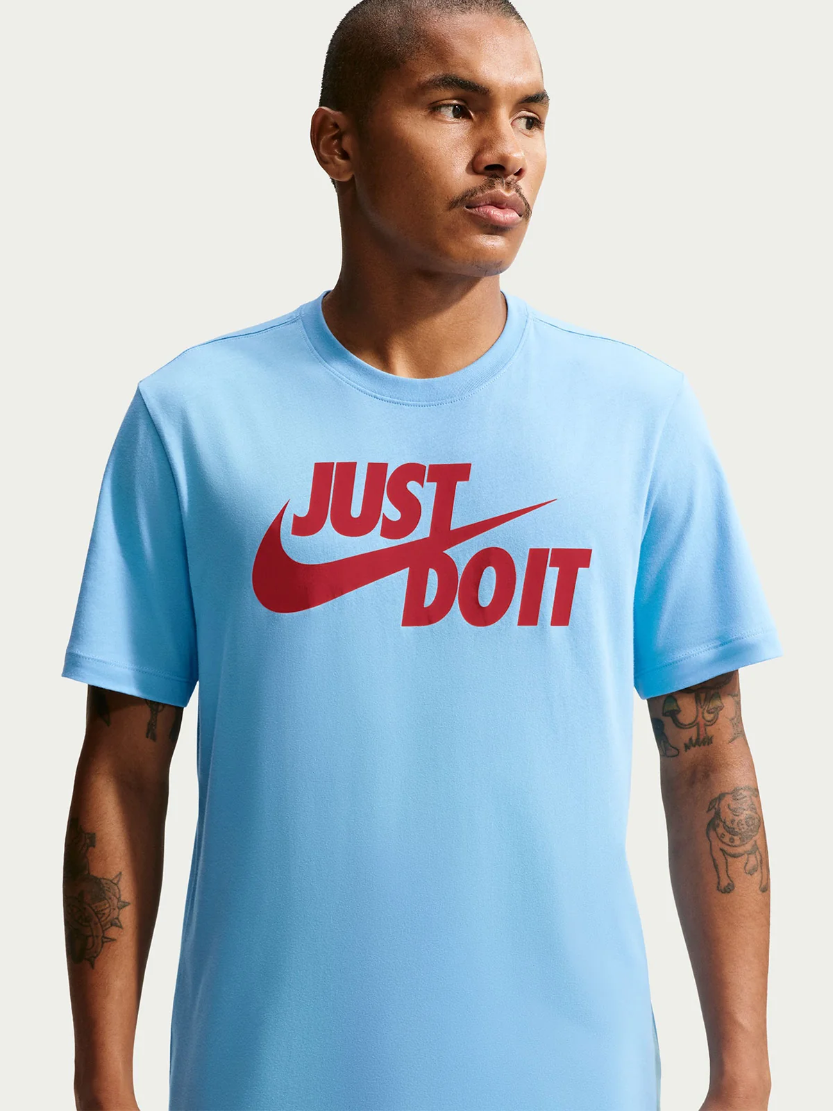 POLERA HOMBRE NIKE JUST DO IT SWOOSH ALGODÓN - 1