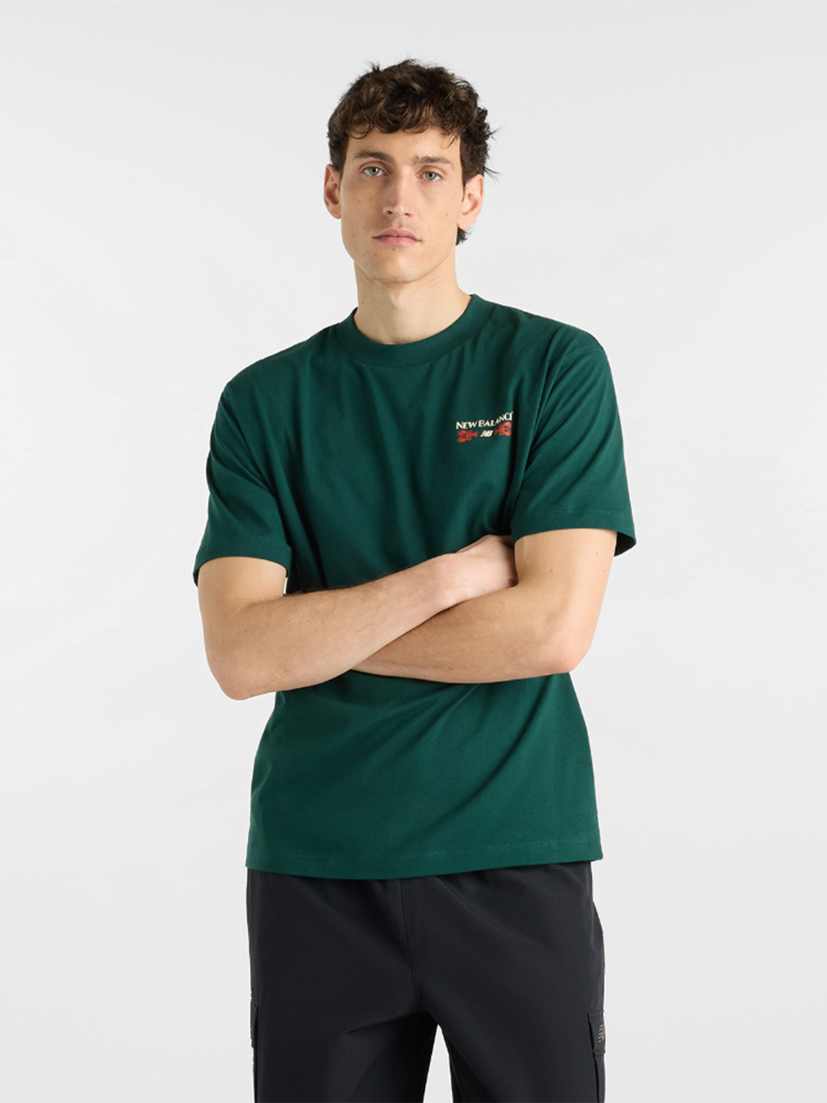 POLO HOMBRE NEW BALANCE MT62S7YPNOG ALGODÓN - 1
