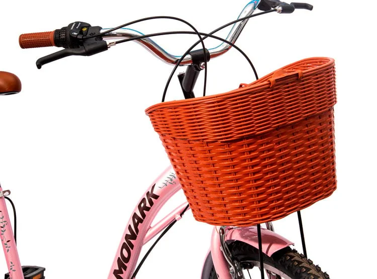 BICICLETA DE PASEO MONARK ROMANTIC TEEN ARO 24 CORAL - 3