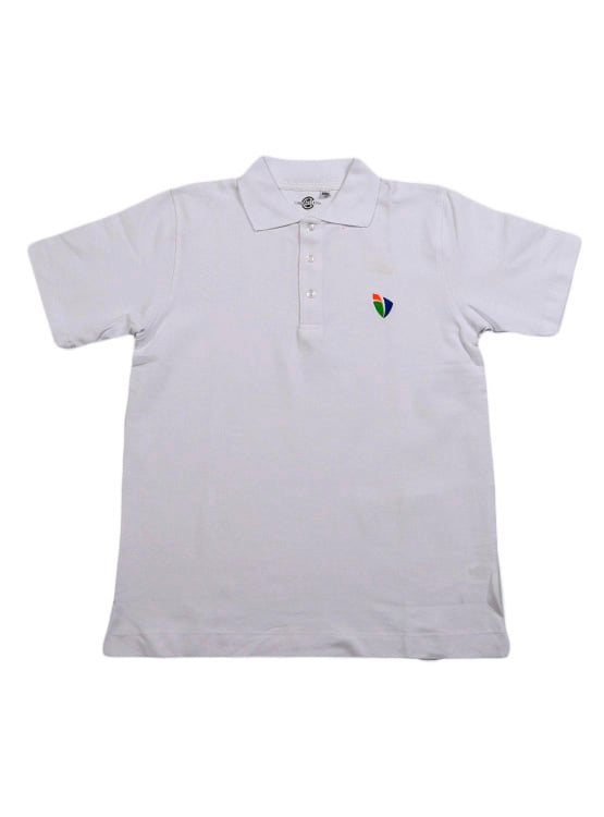 POLO PIQUE MANGA CORTA ALGODÓN UNISEX COLEGIO INNOVA SCHOOLS BLANCO CASA HELENA - 1