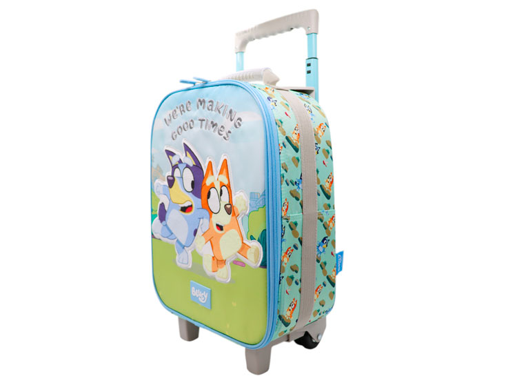 MALETA CON RUEDAS BLUEY 6BLU2000005 CELESTE