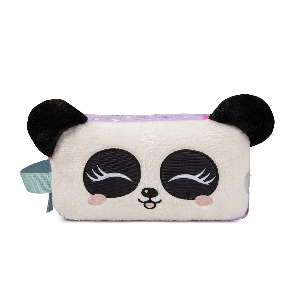 CARTUCHERA ESCOLAR PORTA LUAN PLUSH PANDA - 1