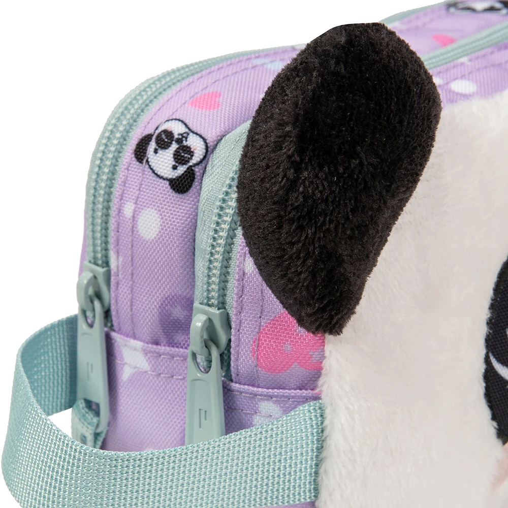 CARTUCHERA ESCOLAR PORTA LUAN PLUSH PANDA - 3